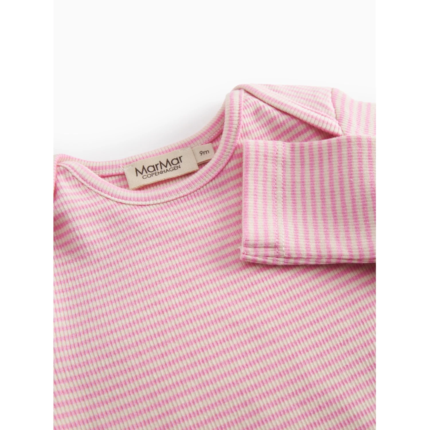 MarMar Modal Fine Rib Pink Stripe Ben Body - Image 2