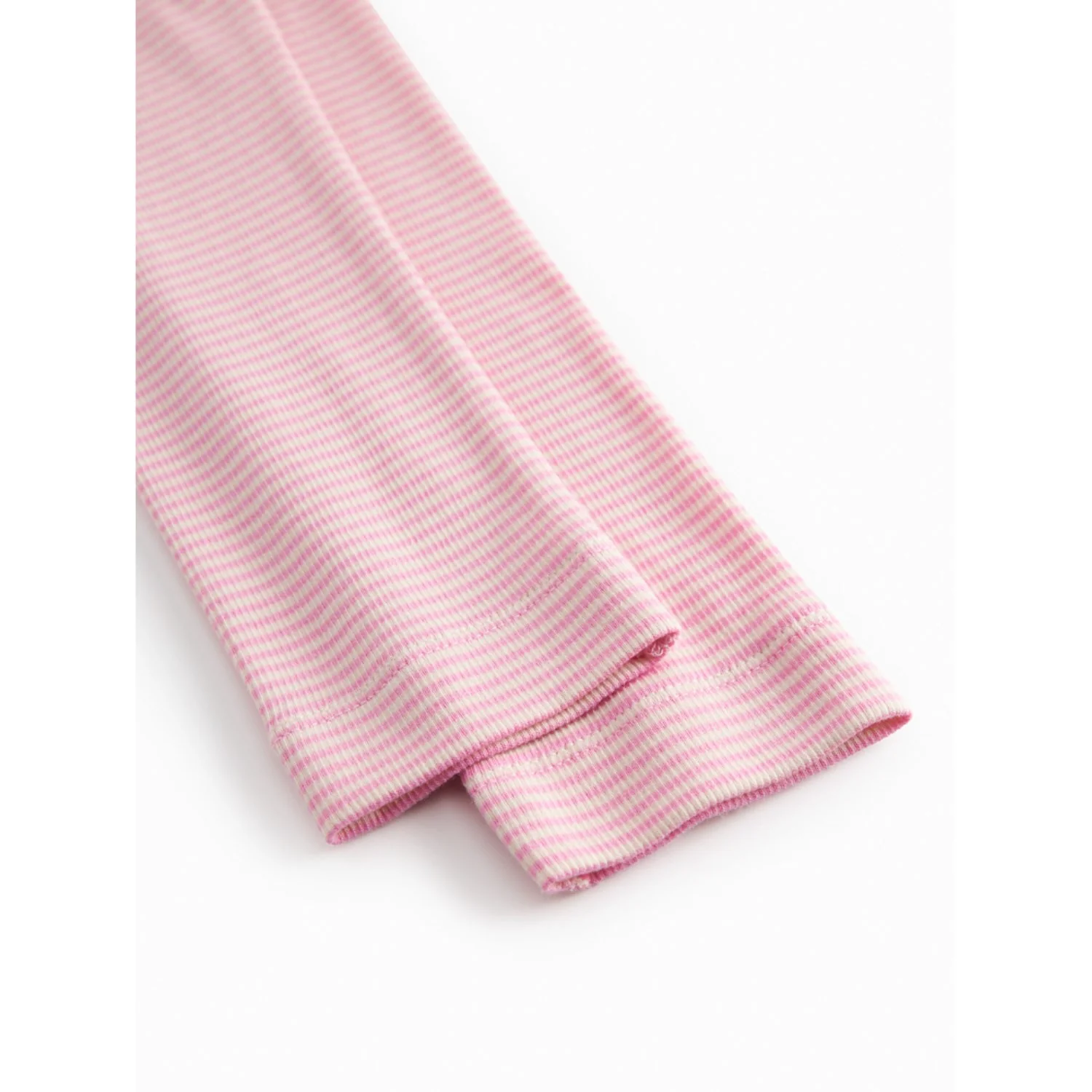 MarMar Modal Fine Rib Pink Stripe Leggings - Image 3
