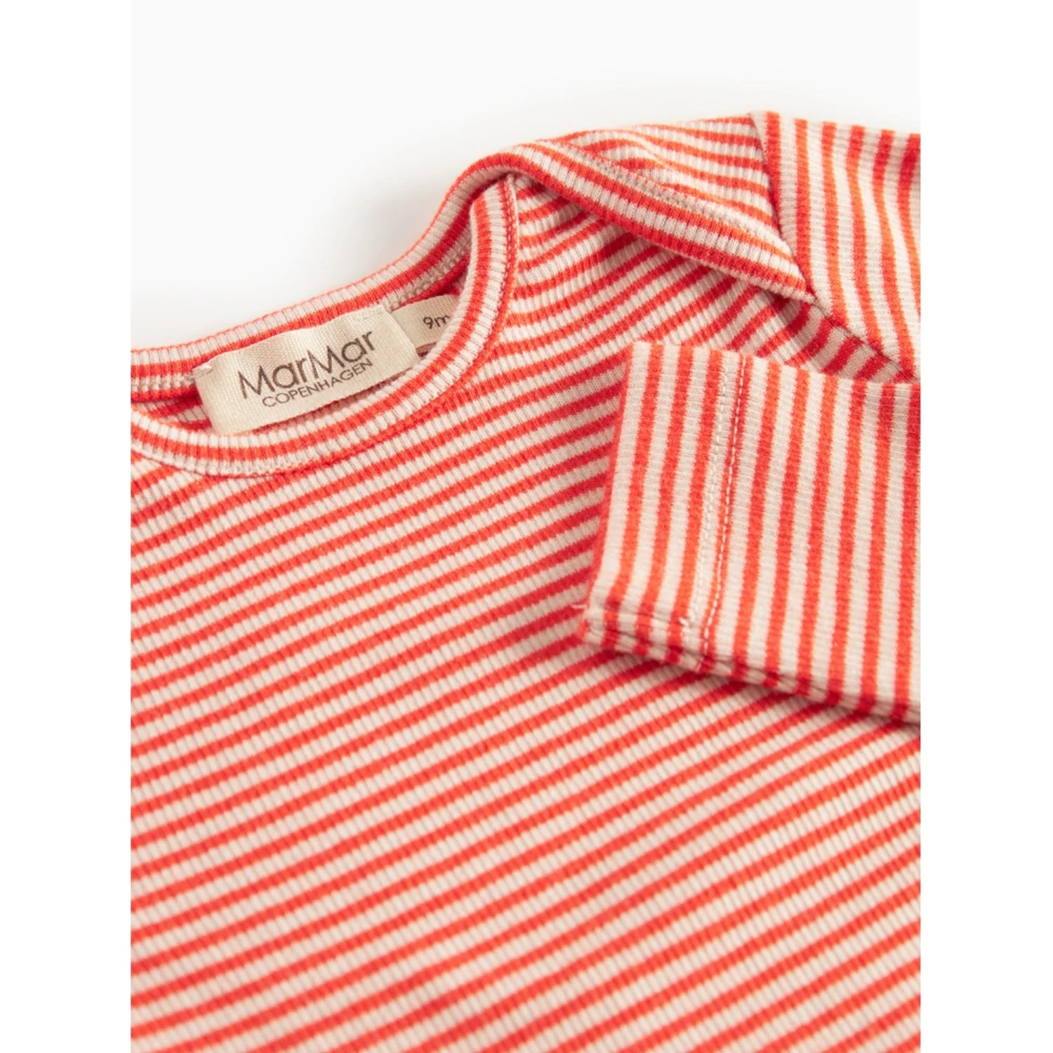 MarMar Modal Fine Rib Red Stripe Ben Body - Image 2