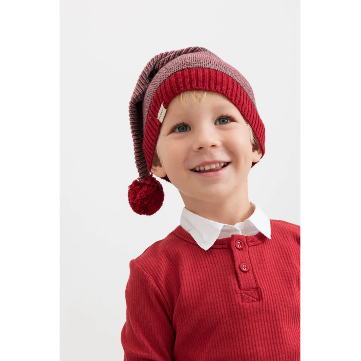 MarMar Modal Hibiscus Red Tee LS - Image 3