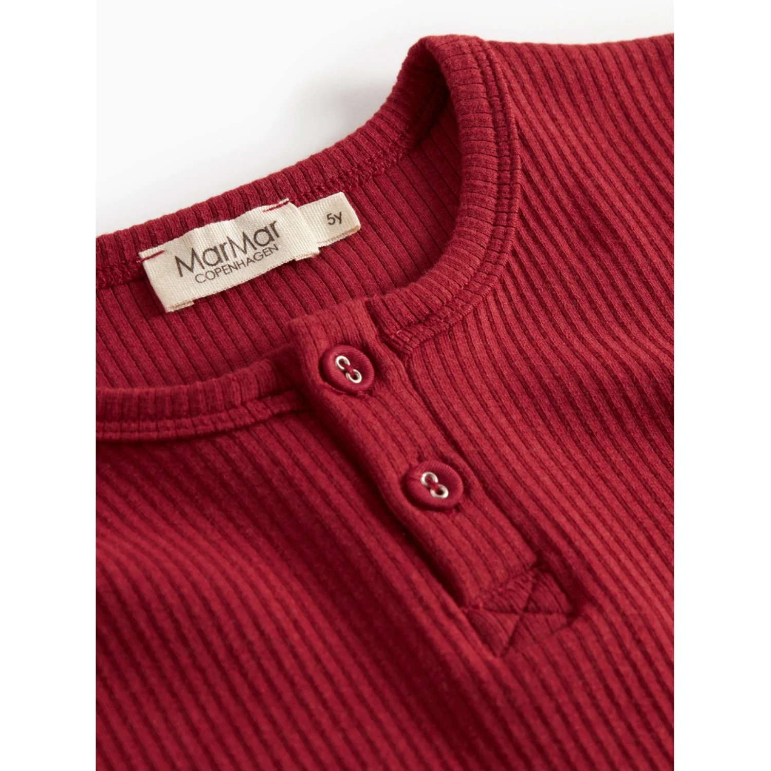 MarMar Modal Hibiscus Red Tee LS - Image 4