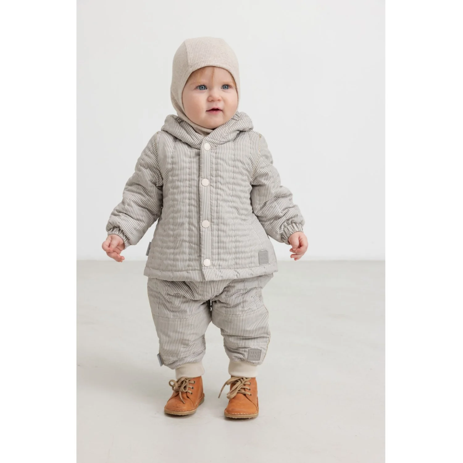 MarMar Modal Melange Light Beige Melange Balaclava - Image 2