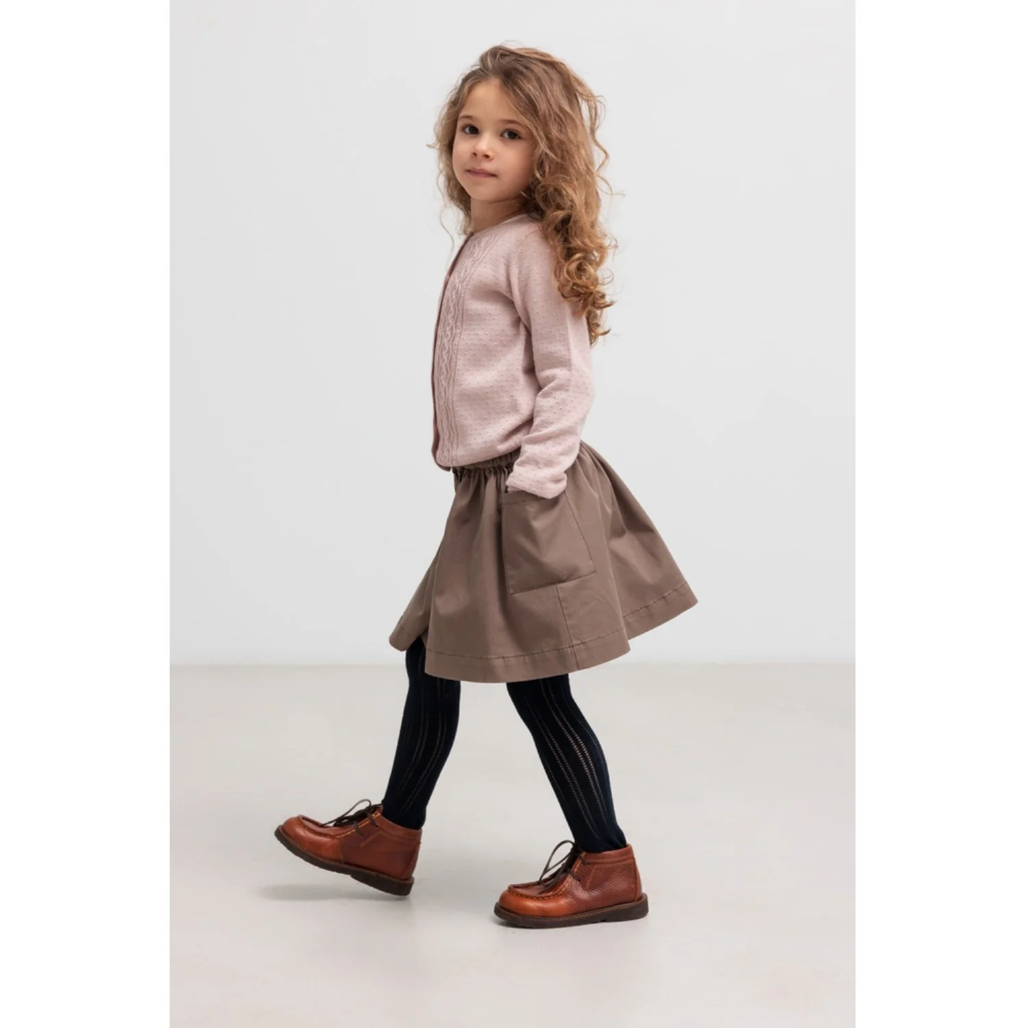 MarMar Modal Mix Cable Faded Rose Totti Knit Cardigan - Image 4