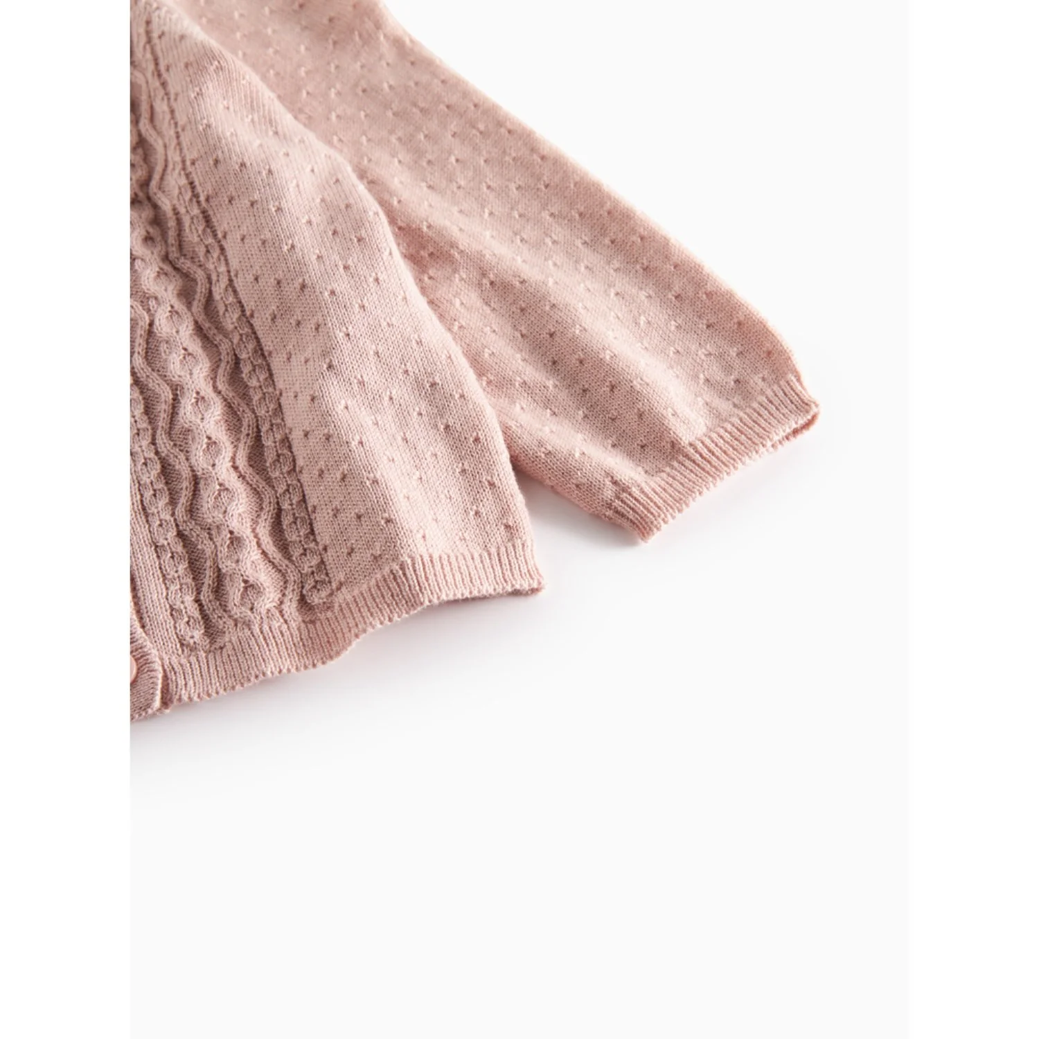 MarMar Modal Mix Cable Faded Rose Totti Knit Cardigan - Image 9