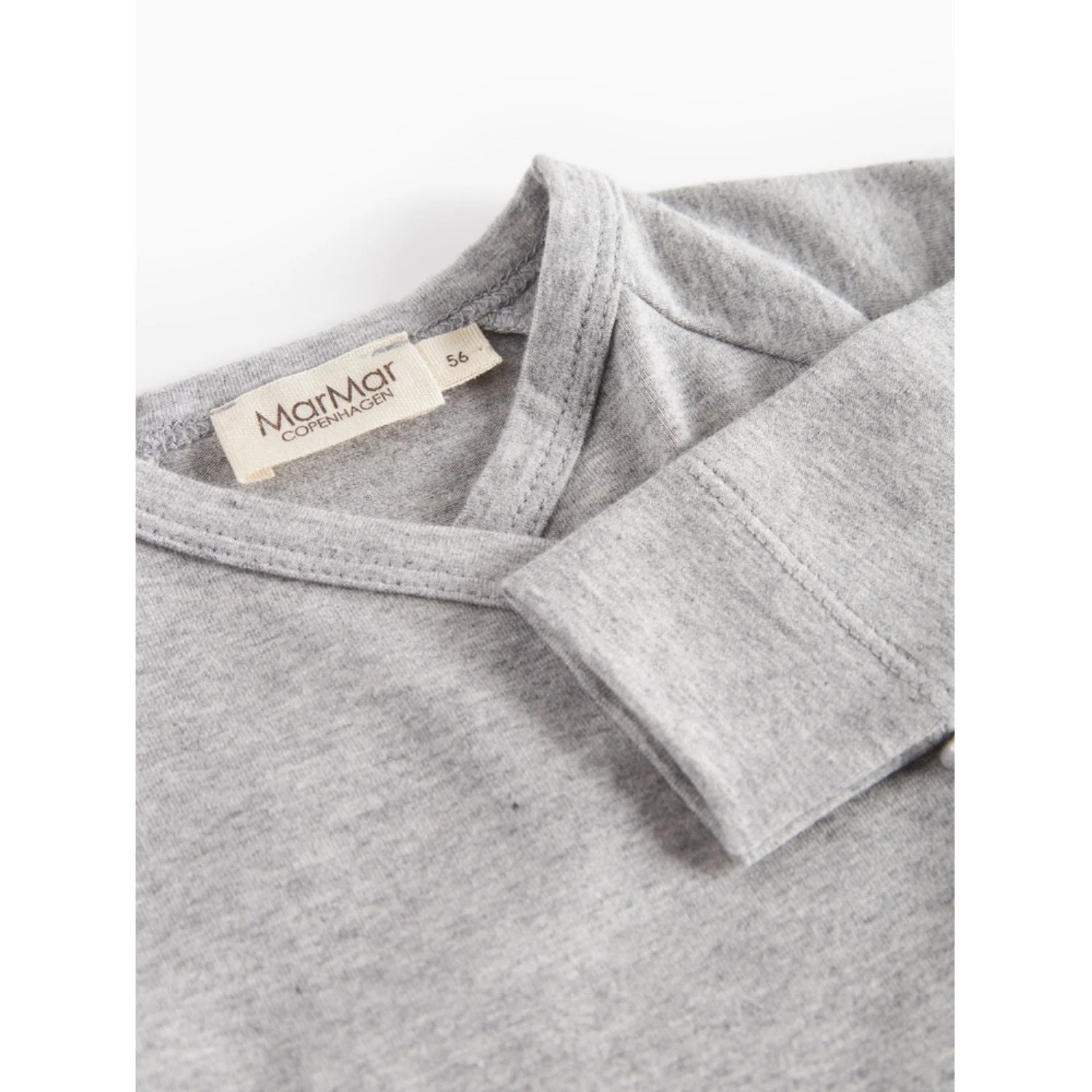 MarMar Modal New Born Light Grey Melange Rubetta Full Body - Image 3