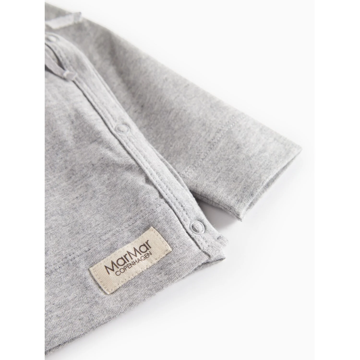 MarMar Modal New Born Light Grey Melange Tut Wrap LS Blouse - Image 3