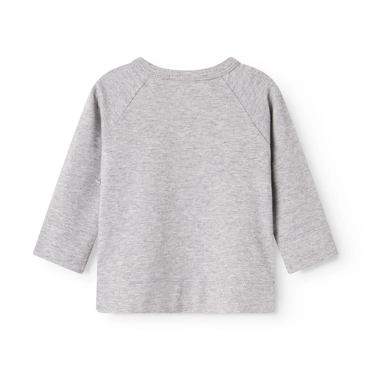 MarMar Modal New Born Light Grey Melange Tut Wrap LS Blouse - Image 4