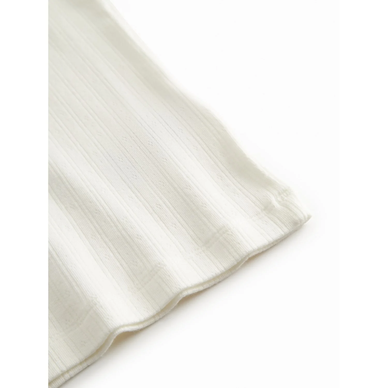 MarMar Modal Pointelle Gentle White Tamra SS T-shirt - Image 3