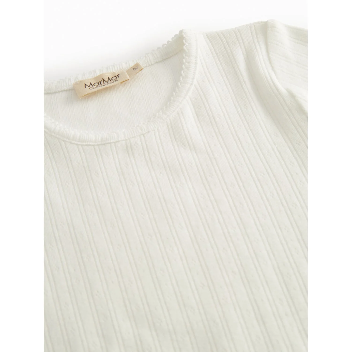MarMar Modal Pointelle Gentle White Tamra T-shirt - Image 2