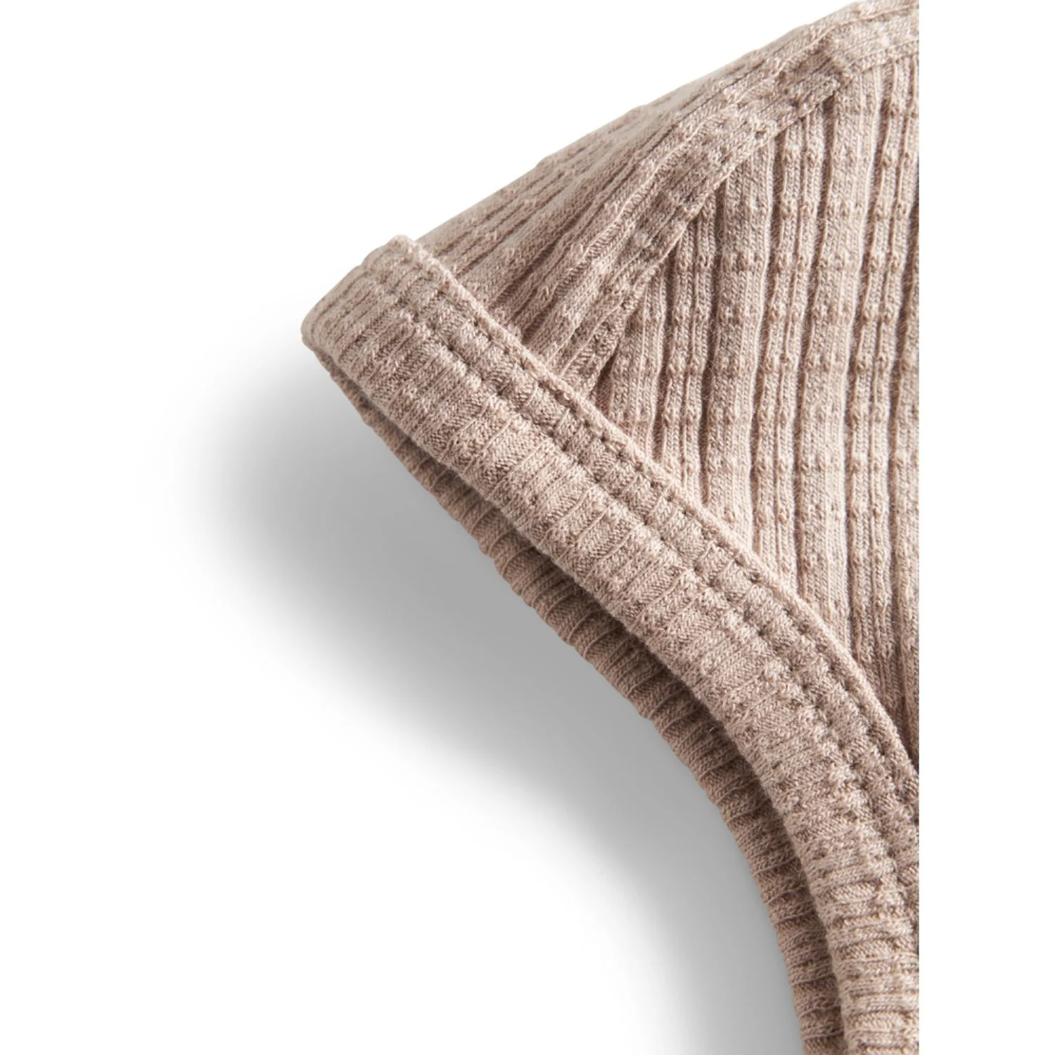 MarMar Modal Pointelle Rib Soft Beige Hoody - Image 3