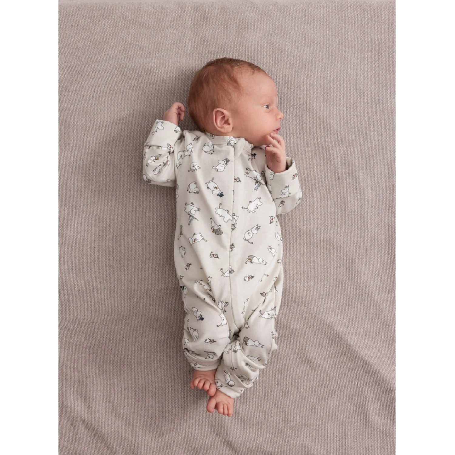 MarMar New Born Modal Mix Pearl Cashew Melange Alia Knit Blanket - Image 3