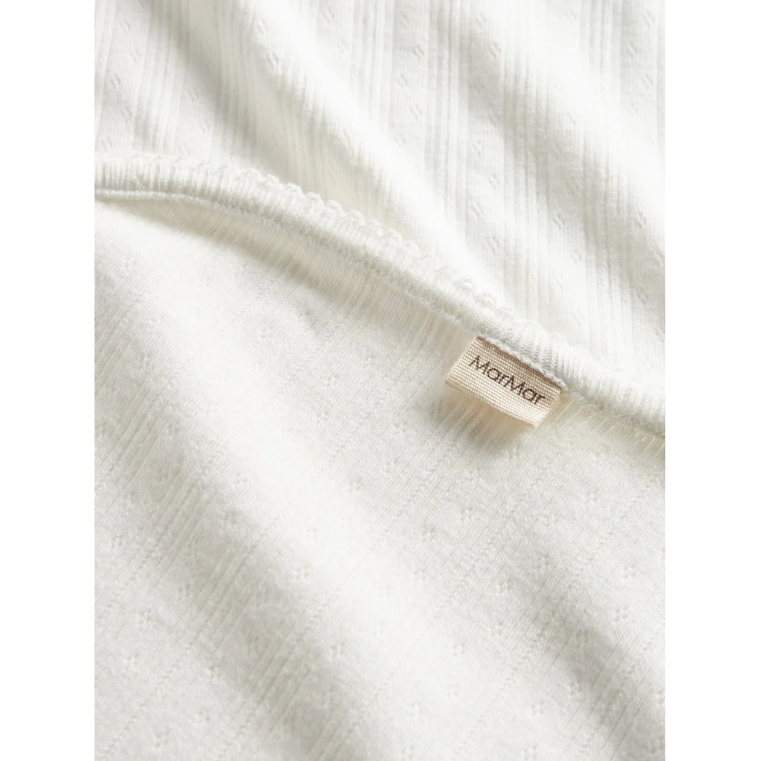 MarMar New Born Modal Pointelle Gentle White Alida Blanket - Image 2