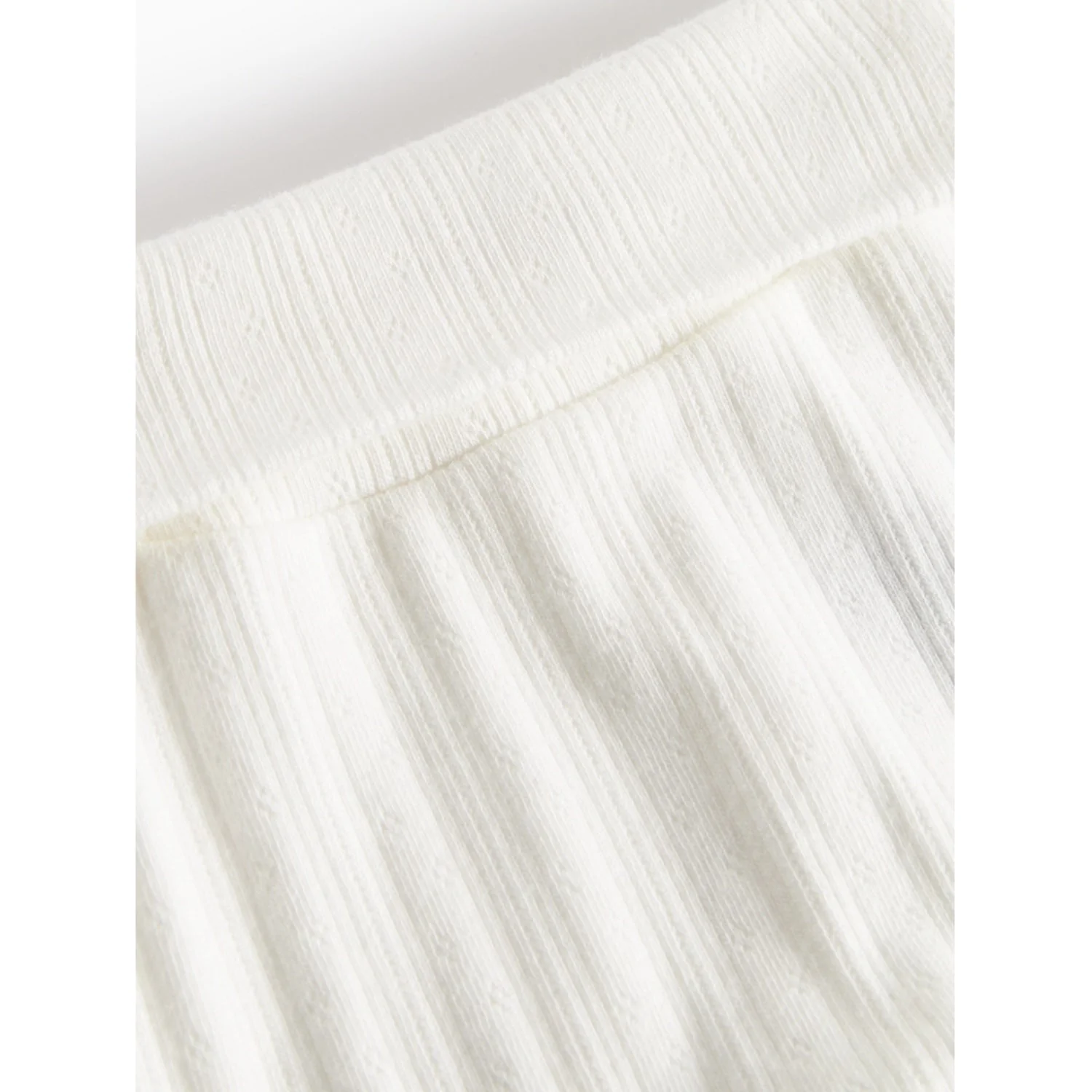 MarMar New Born Modal Pointelle Gentle White Piva Pants - Image 4