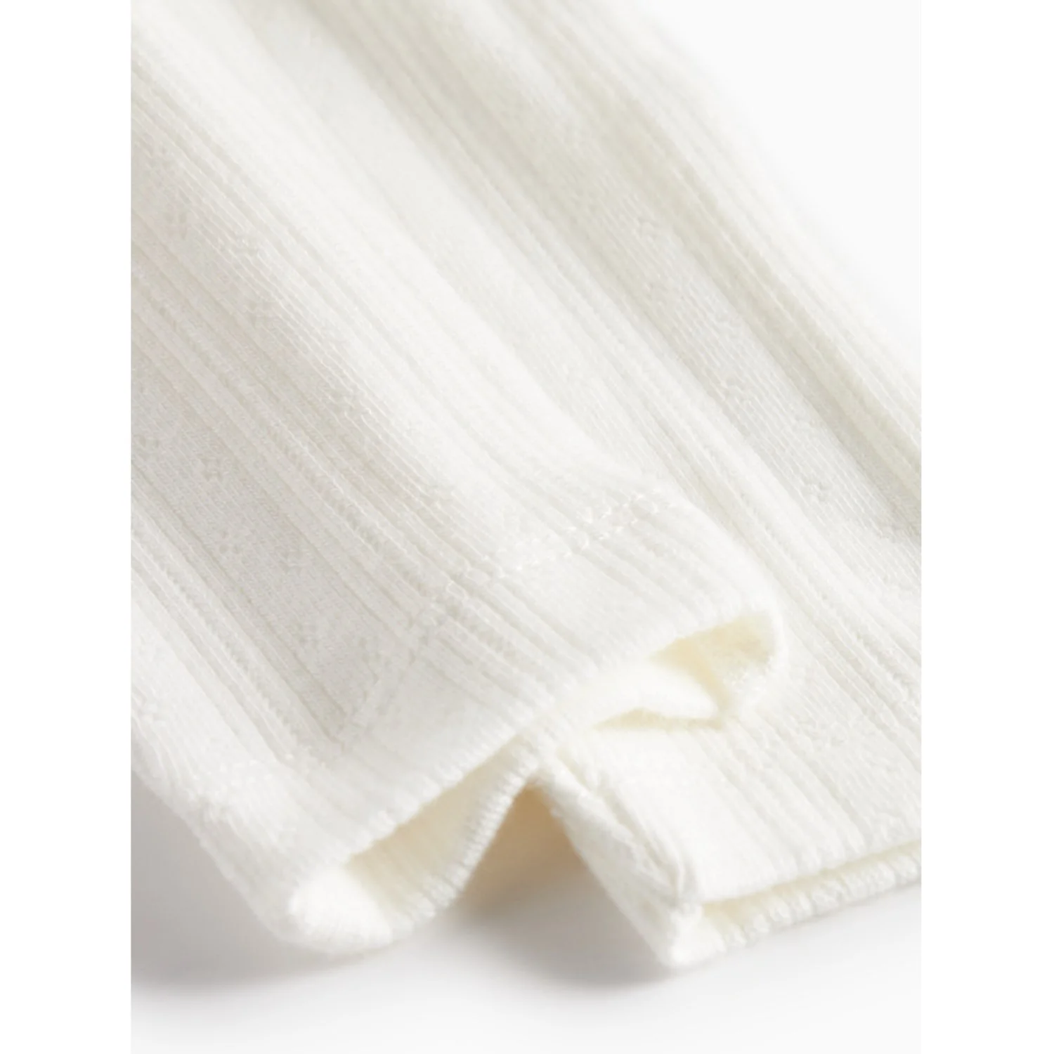 MarMar New Born Modal Pointelle Gentle White Piva Pants - Image 5