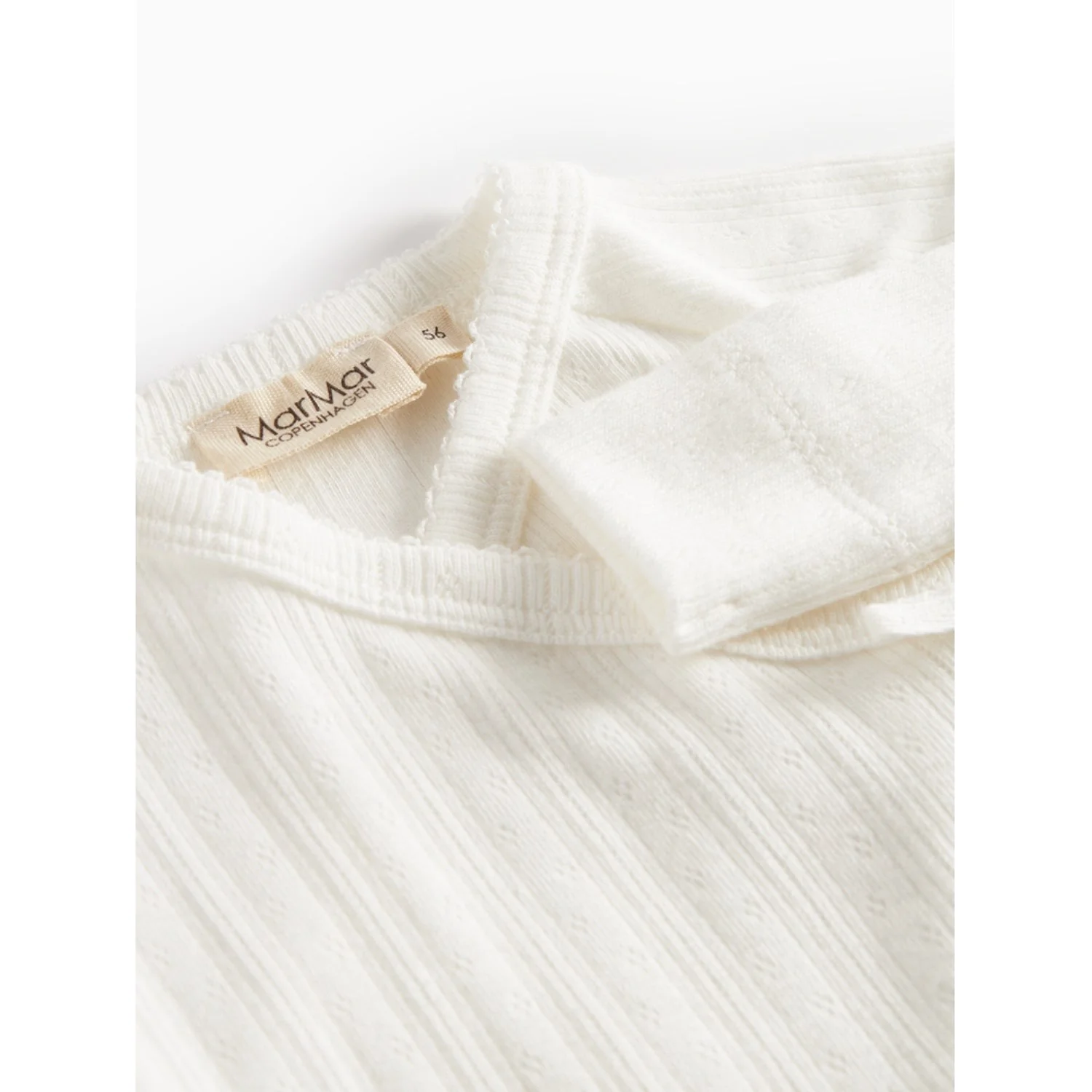 MarMar New Born Modal Pointelle Gentle White Rula Onesies - Image 2