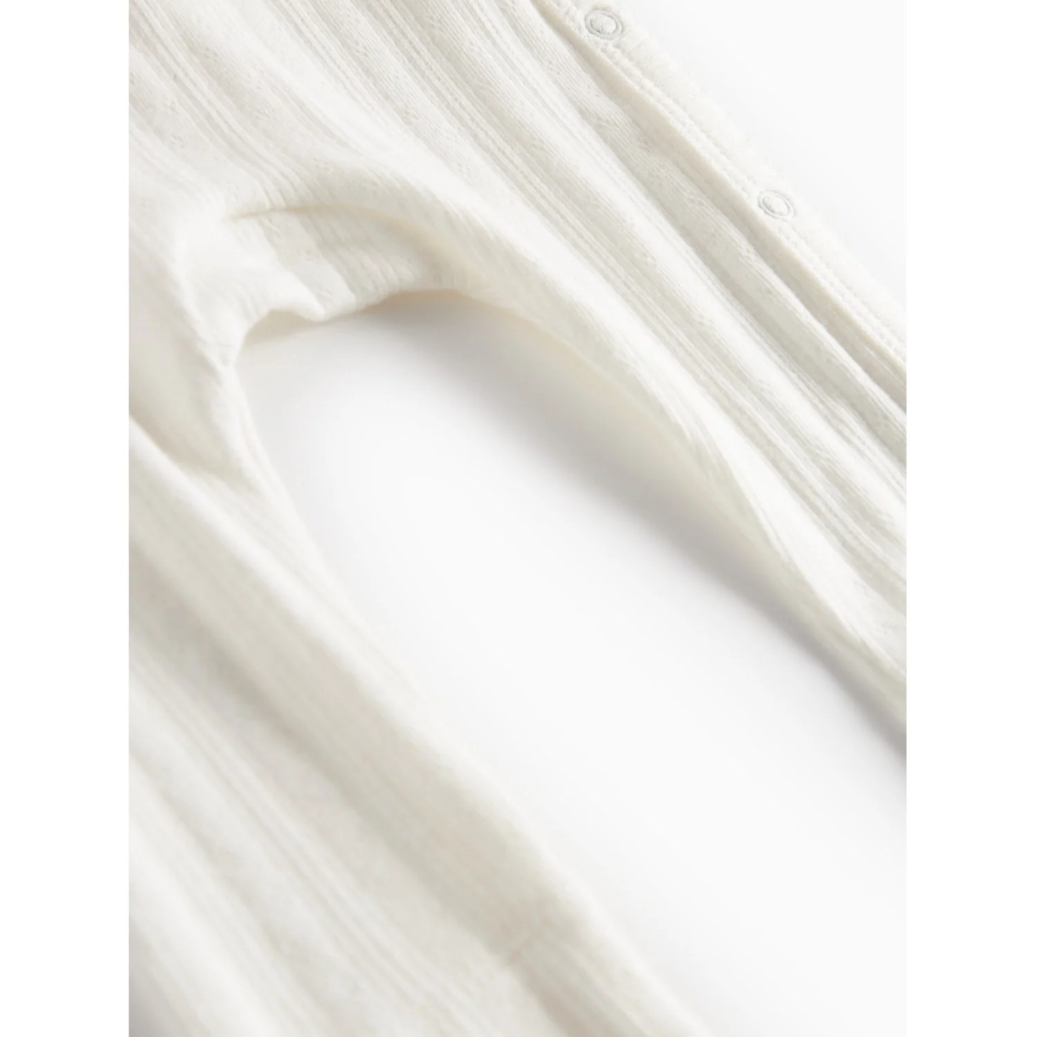 MarMar New Born Modal Pointelle Gentle White Rula Onesies - Image 3