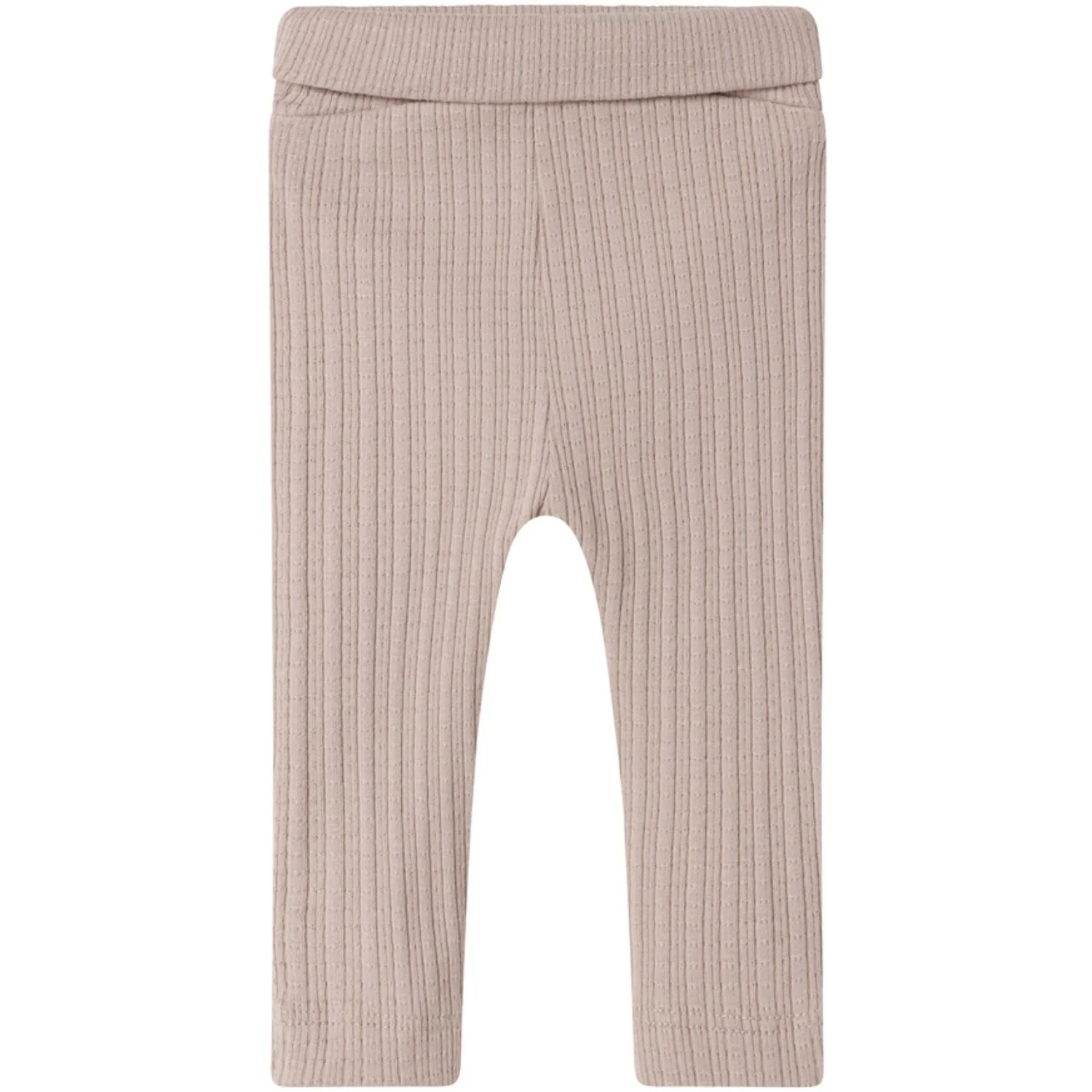 MarMar New Born Modal Pointelle Rib Soft Beige Piva Pants - Image 4
