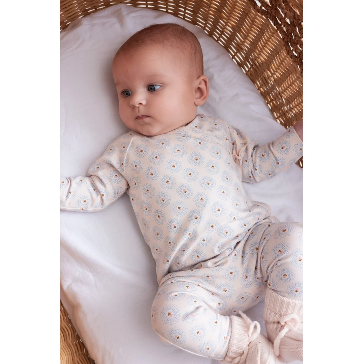 MarMar New Born Modal Smooth Print Little Tulip Rula Onesies - Image 2