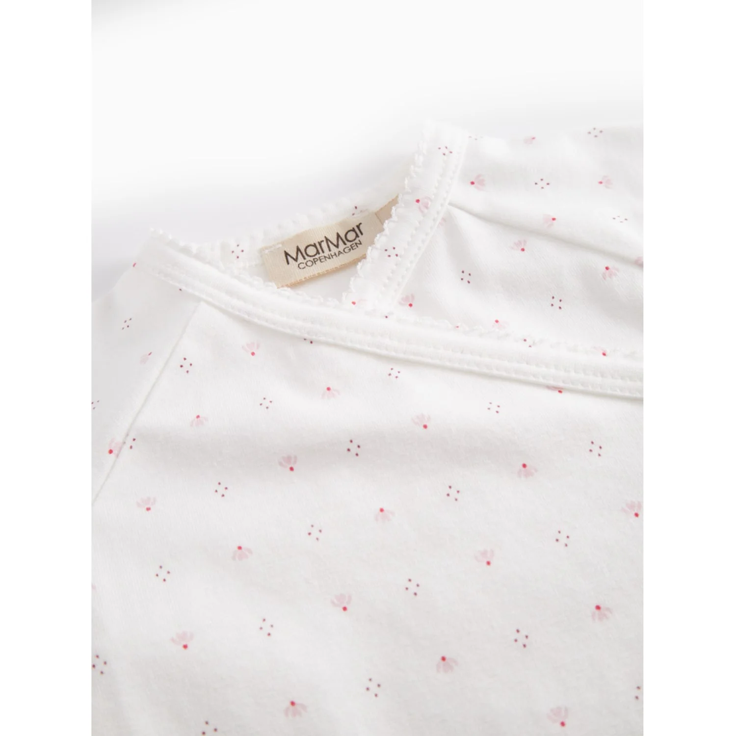 MarMar New Born Modal Smooth Print Tiny Tulip Rap Summer Romper - Image 2