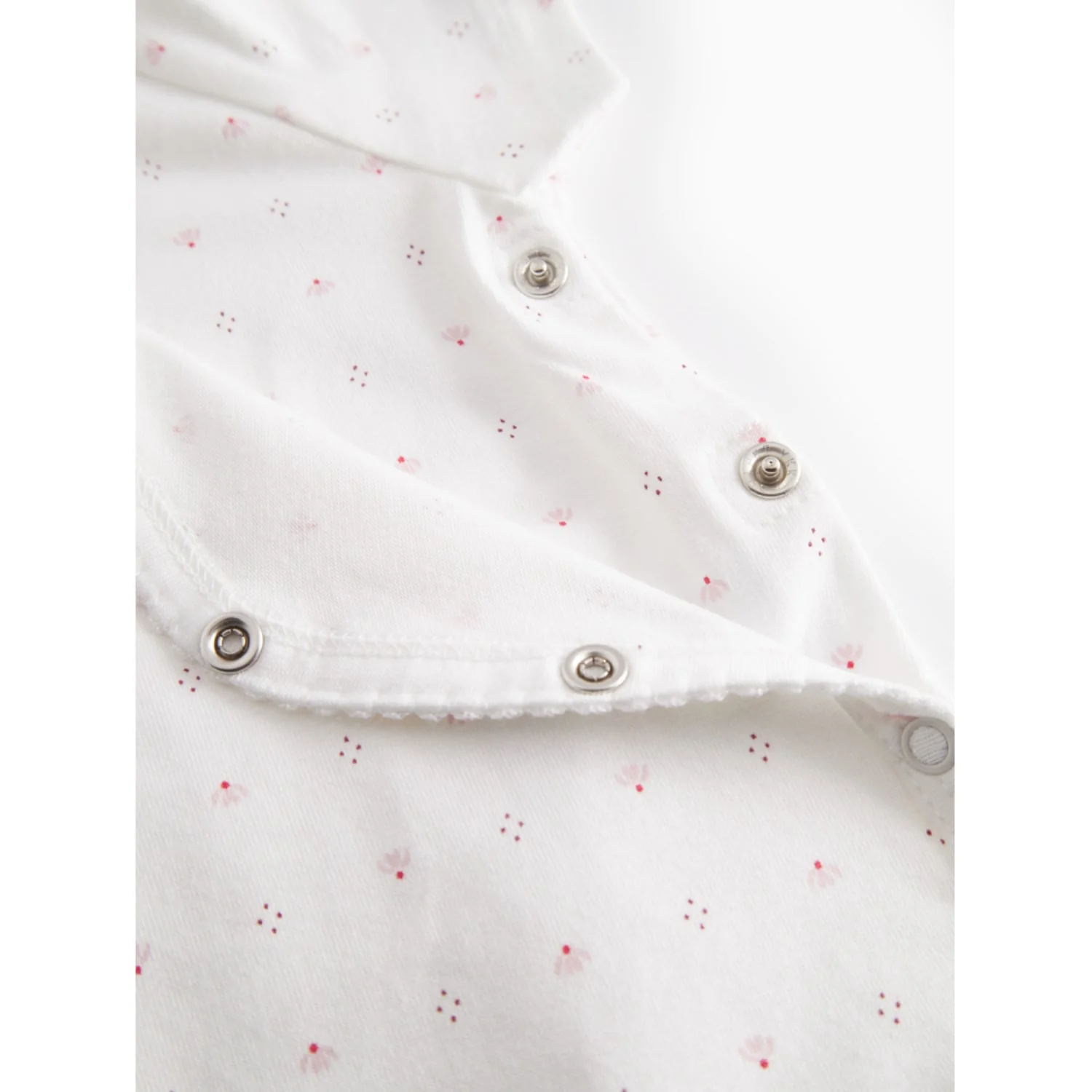 MarMar New Born Modal Smooth Print Tiny Tulip Rap Summer Romper - Image 3
