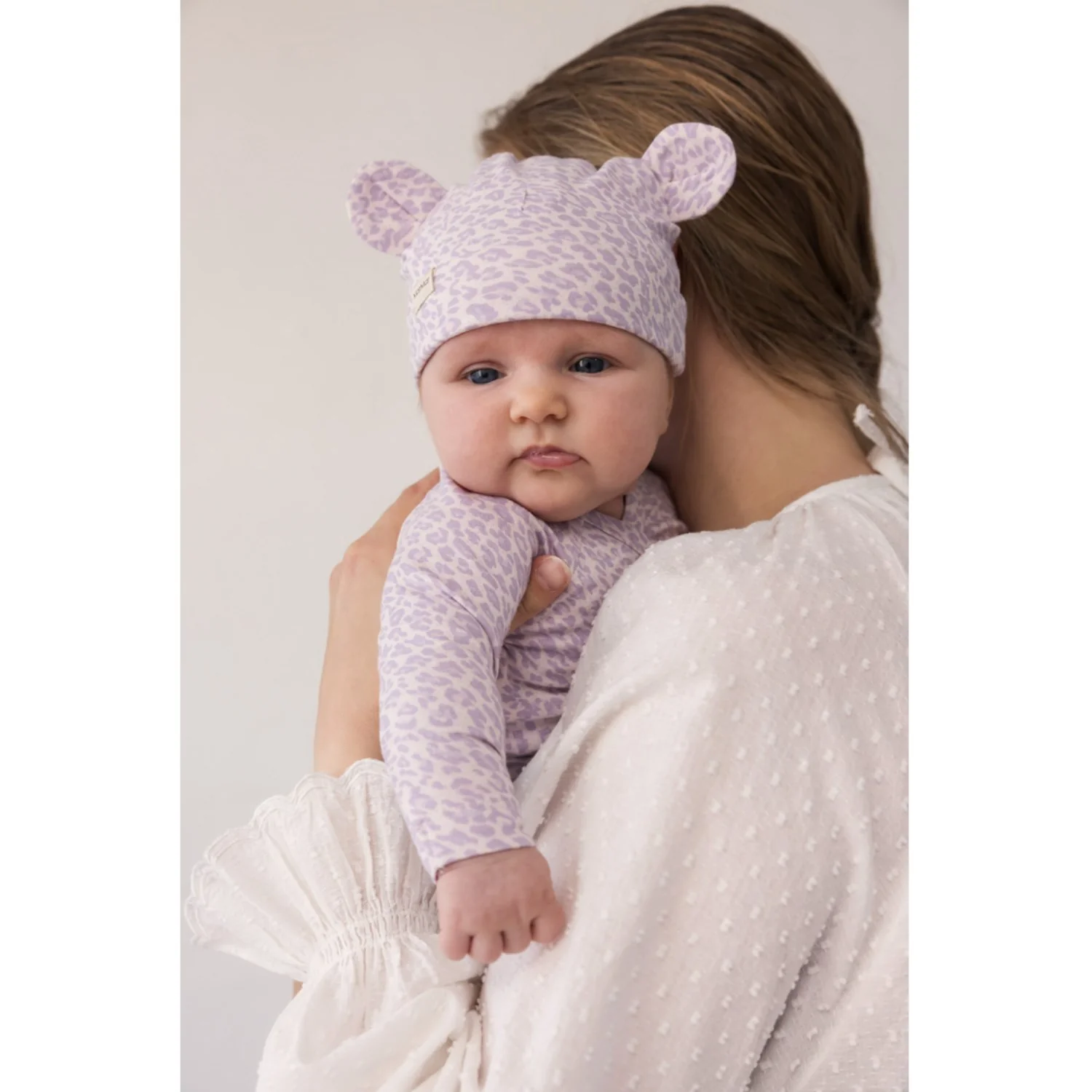 MarMar Newborn Leopard Lilac Leo Leo Aiko Ear Hat - Image 2