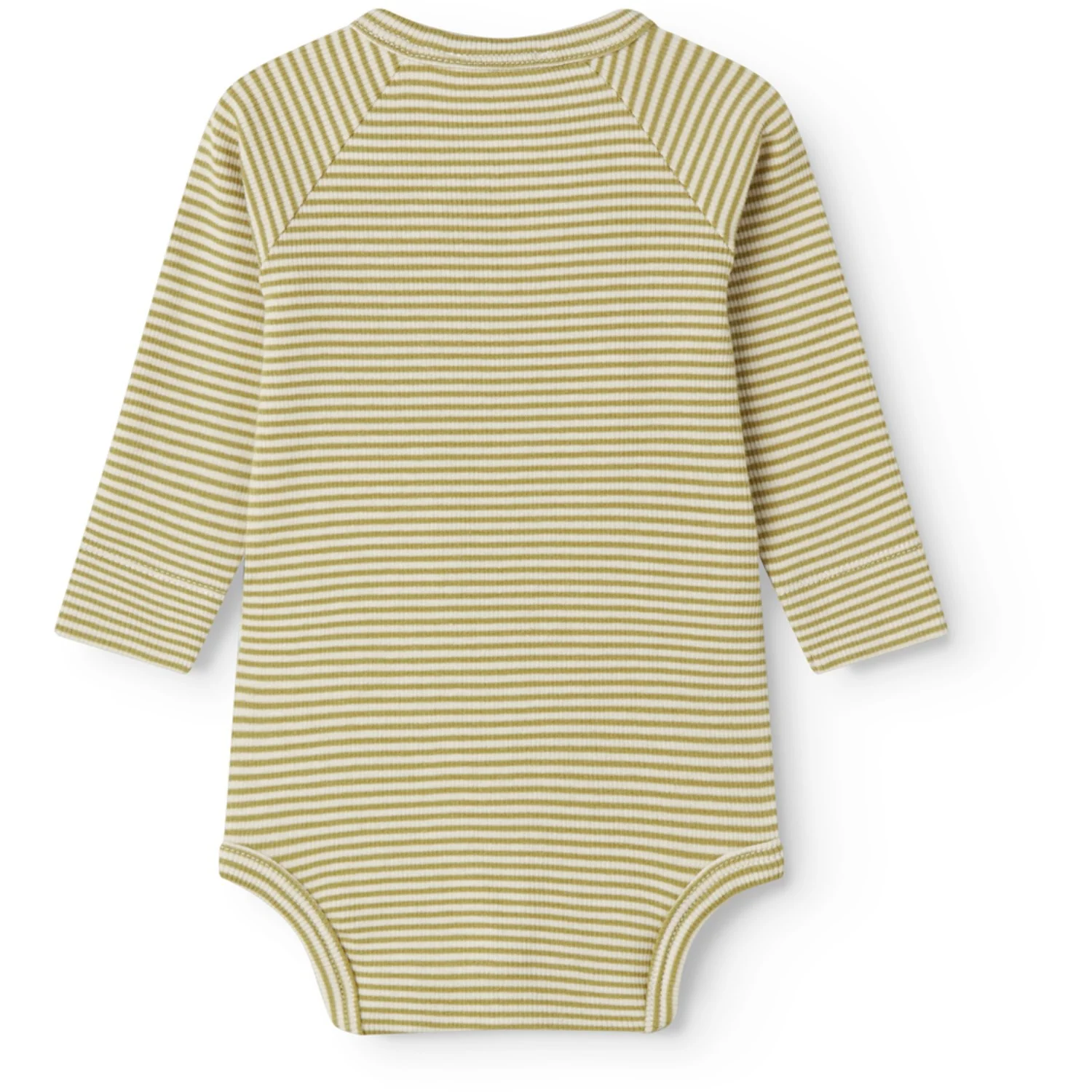 MarMar Newborn Modal Fine Rib Olive Stripe Bellis Body - Image 4