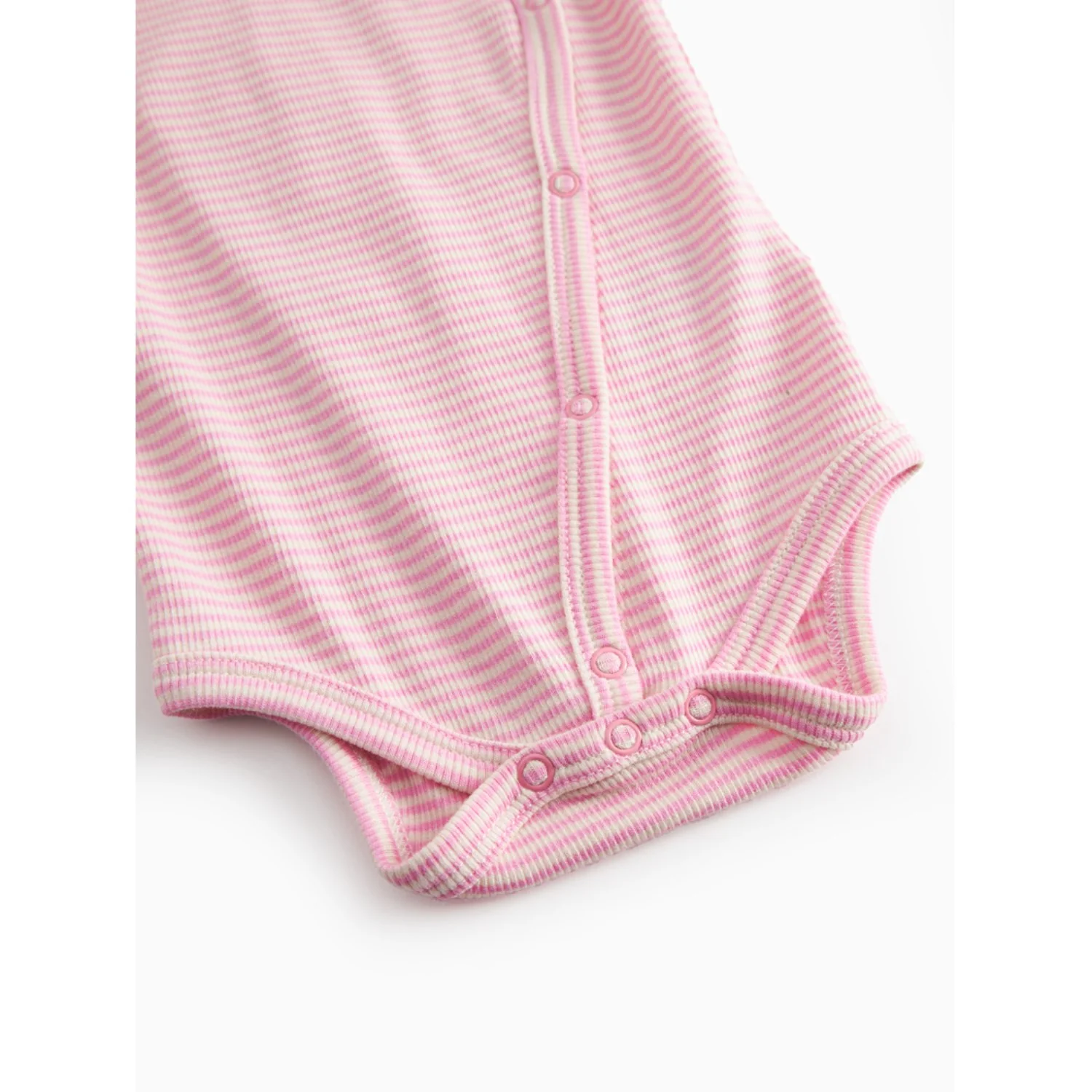 MarMar Newborn Modal Fine Rib Pink Stripe Bellis Body - Image 3
