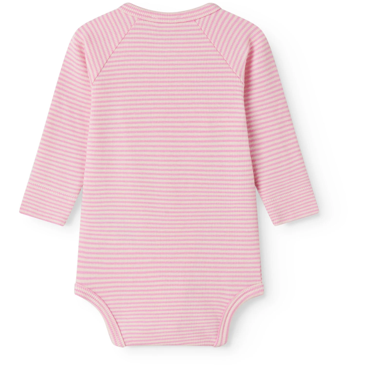 MarMar Newborn Modal Fine Rib Pink Stripe Bellis Body - Image 4