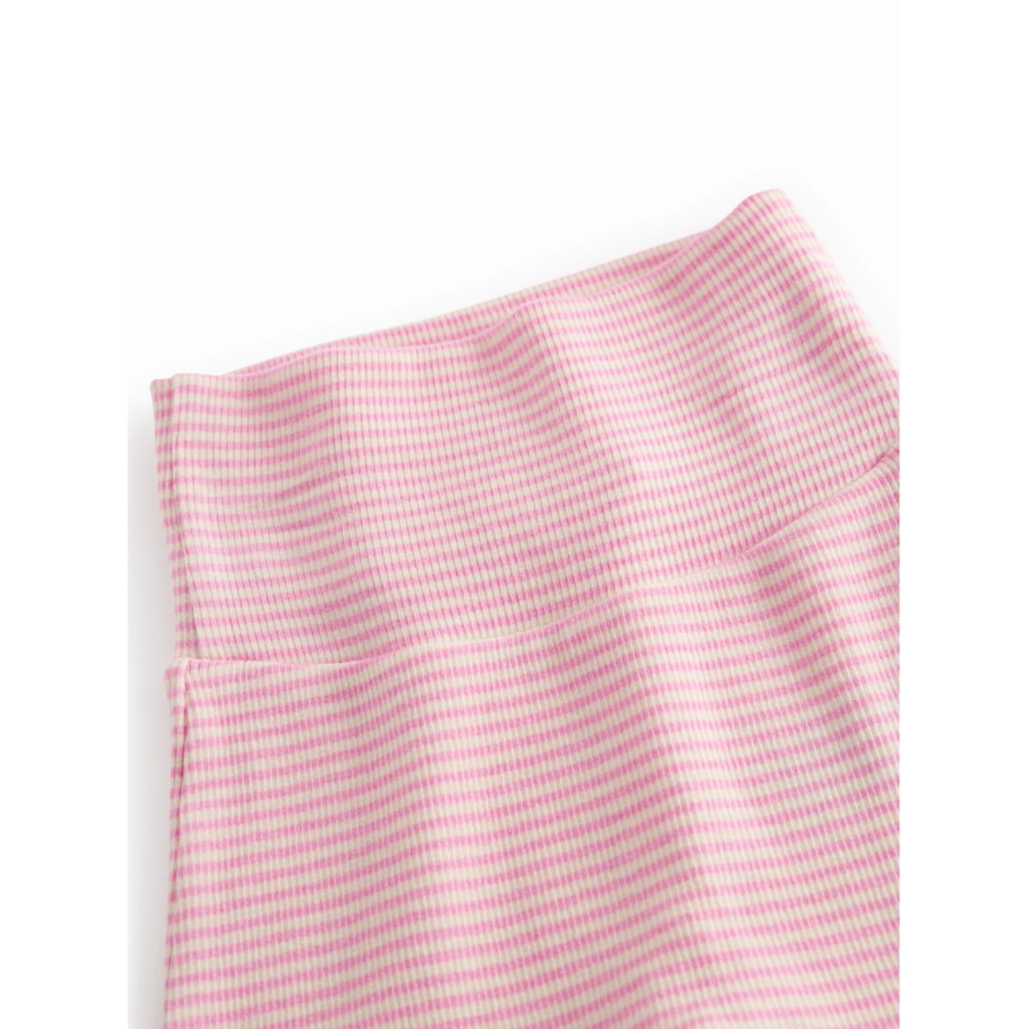 MarMar Newborn Modal Fine Rib Pink Stripe Piva Pants - Image 2