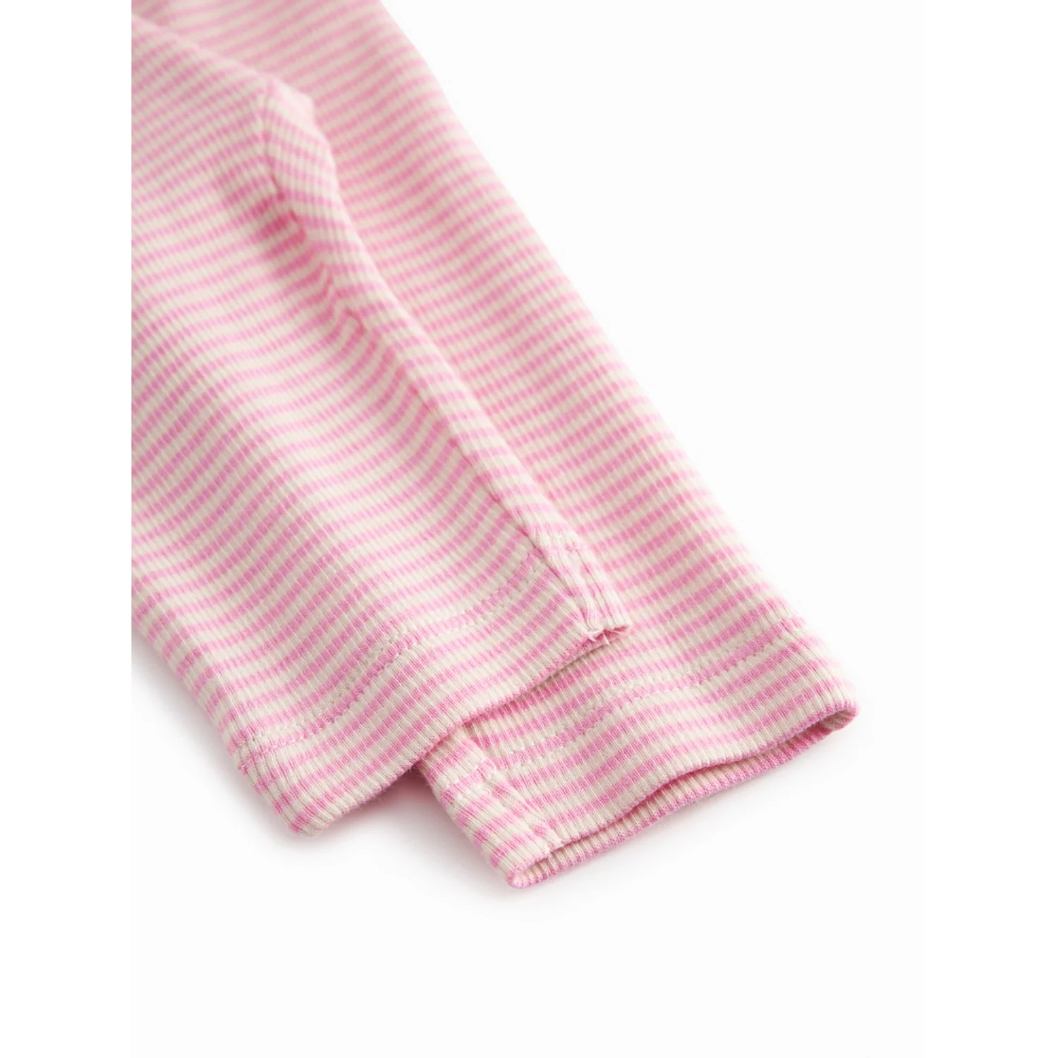 MarMar Newborn Modal Fine Rib Pink Stripe Piva Pants - Image 3