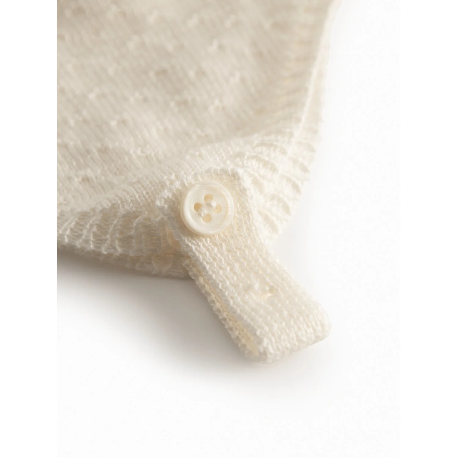 MarMar Newborn Modal Mix Mini Dots Gentle White Aly Hat - Image 4