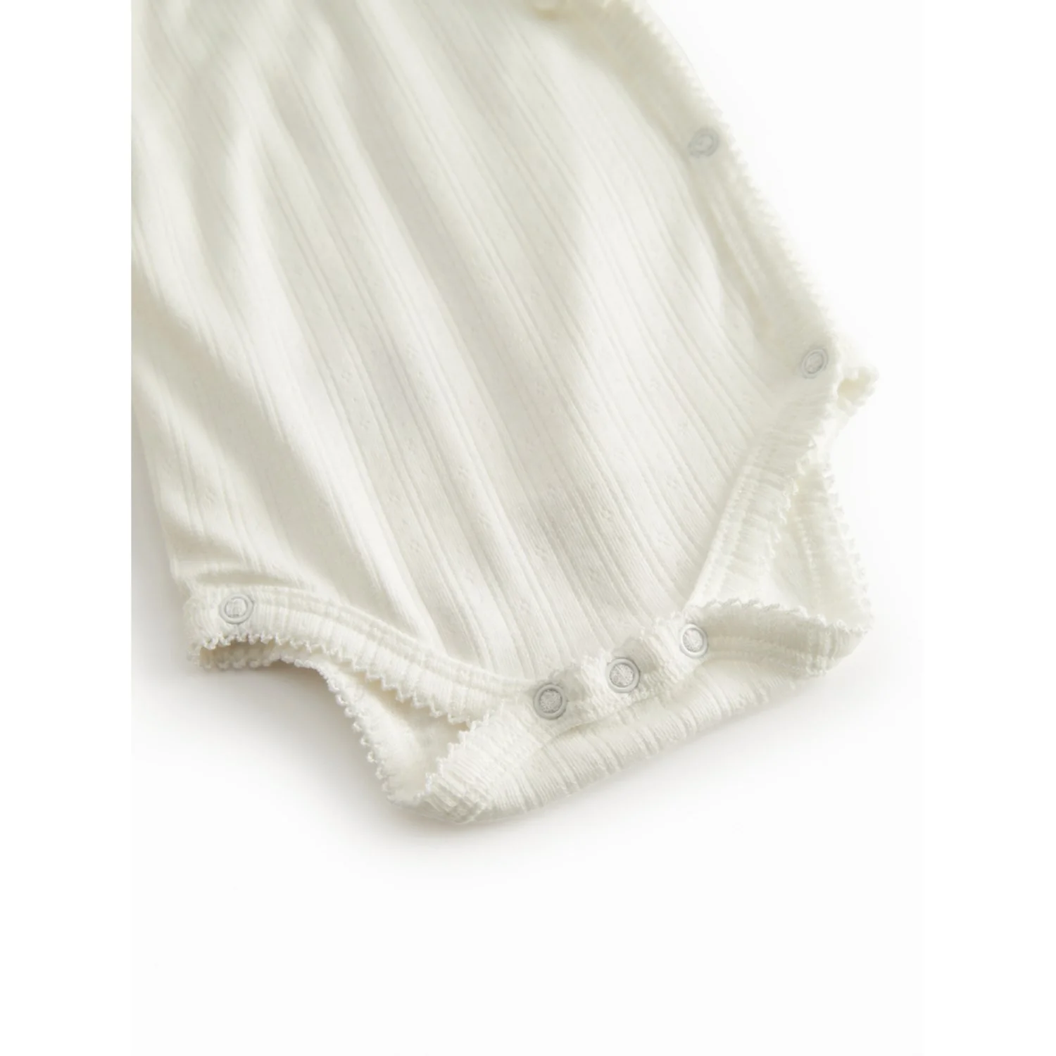 MarMar Newborn Modal Pointelle Gentle White Belita Body - Image 4