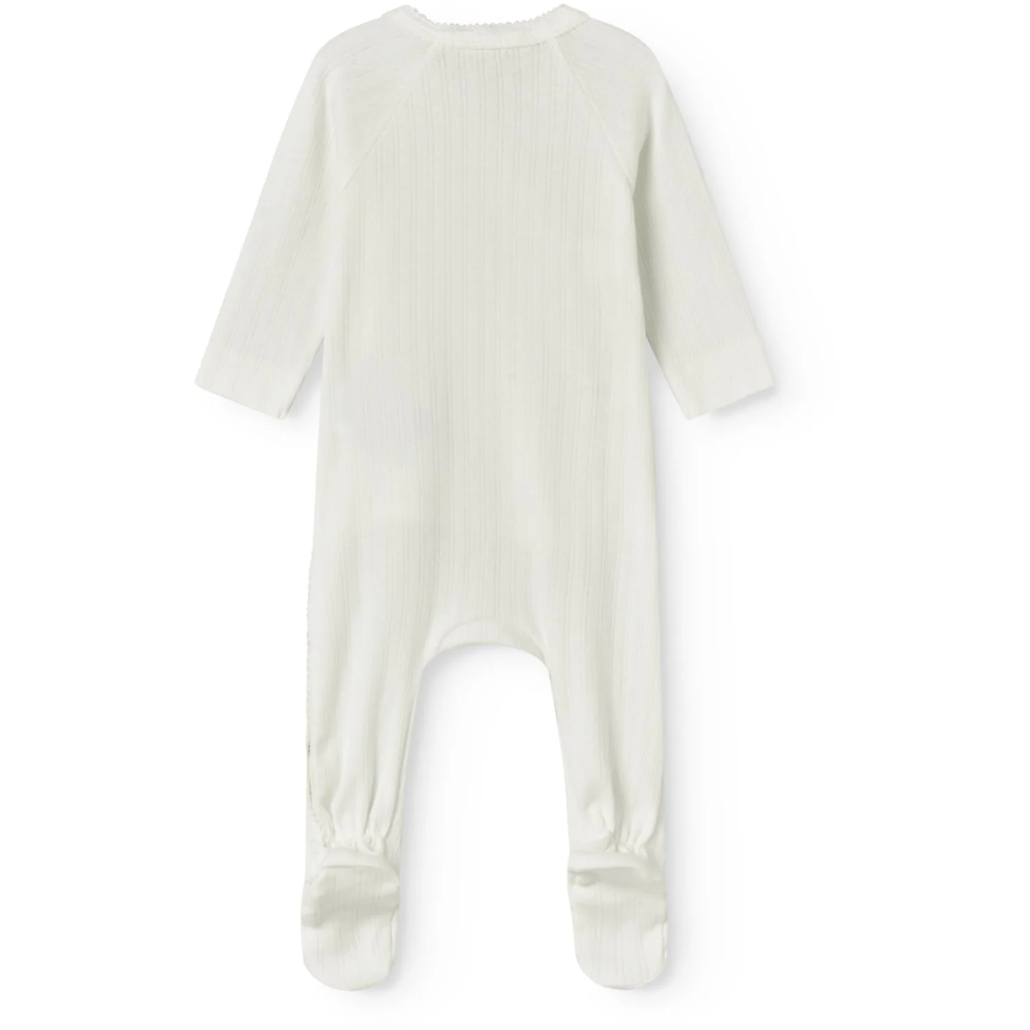 MarMar Newborn Modal Pointelle Gentle White Rubetta Onesie - Image 4