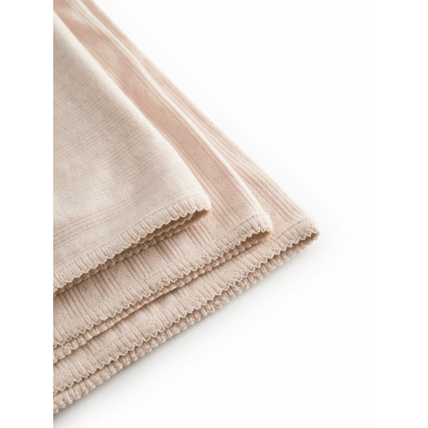 MarMar Newborn Modal Pointelle Misty Pink Alida Blanket - Image 3