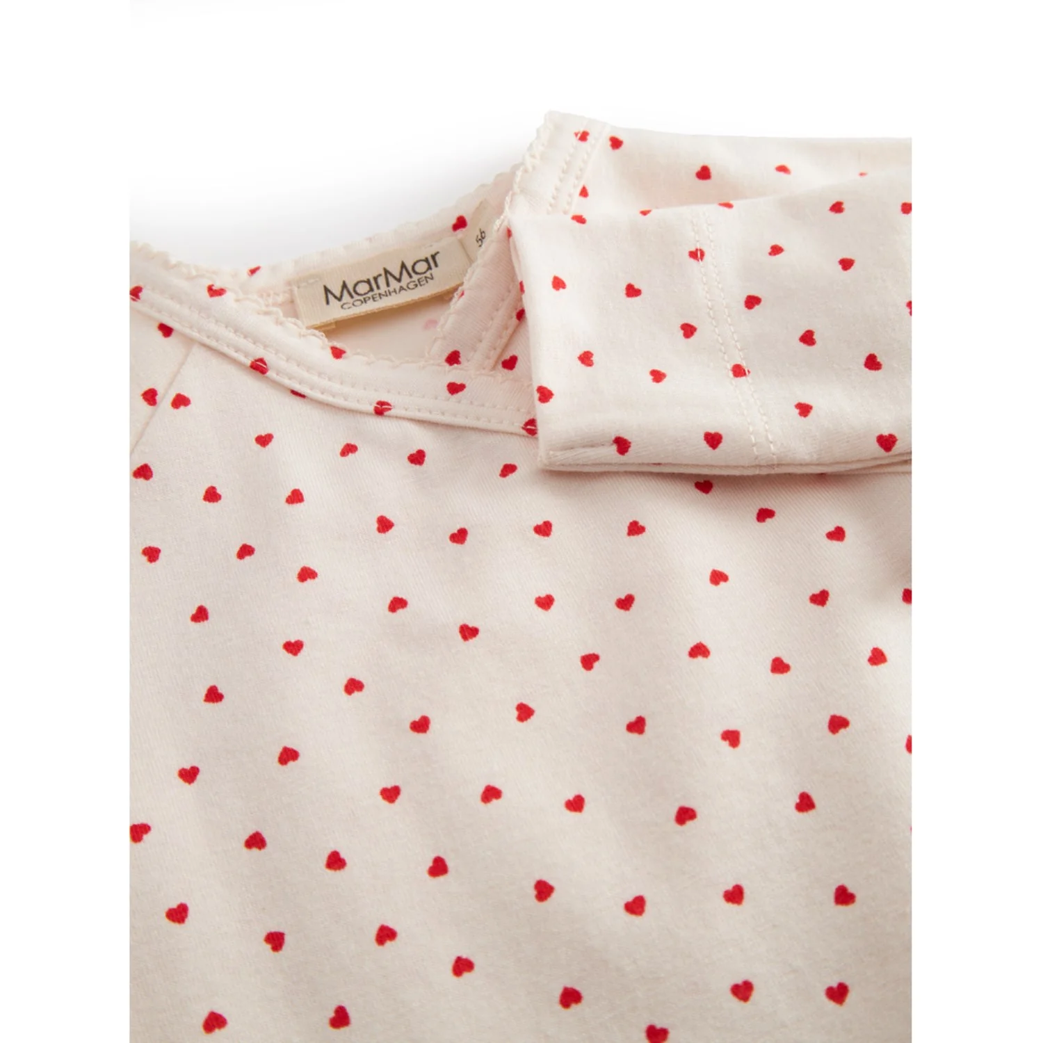 MarMar Newborn Modal Smooth Print Happy Hearts Rubetta Onesie - Image 3