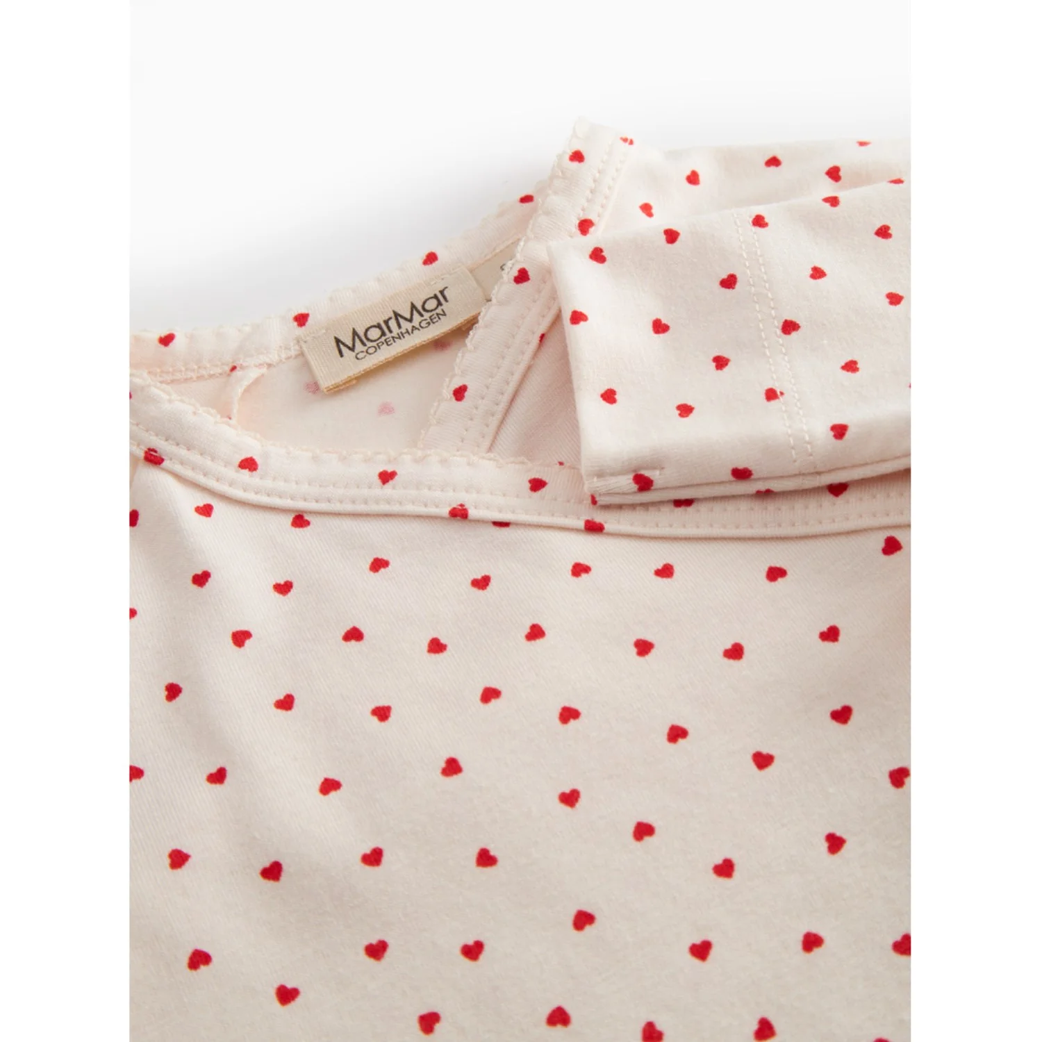 MarMar Newborn Modal Smooth Print Happy Hearts Rula Onesie - Image 2