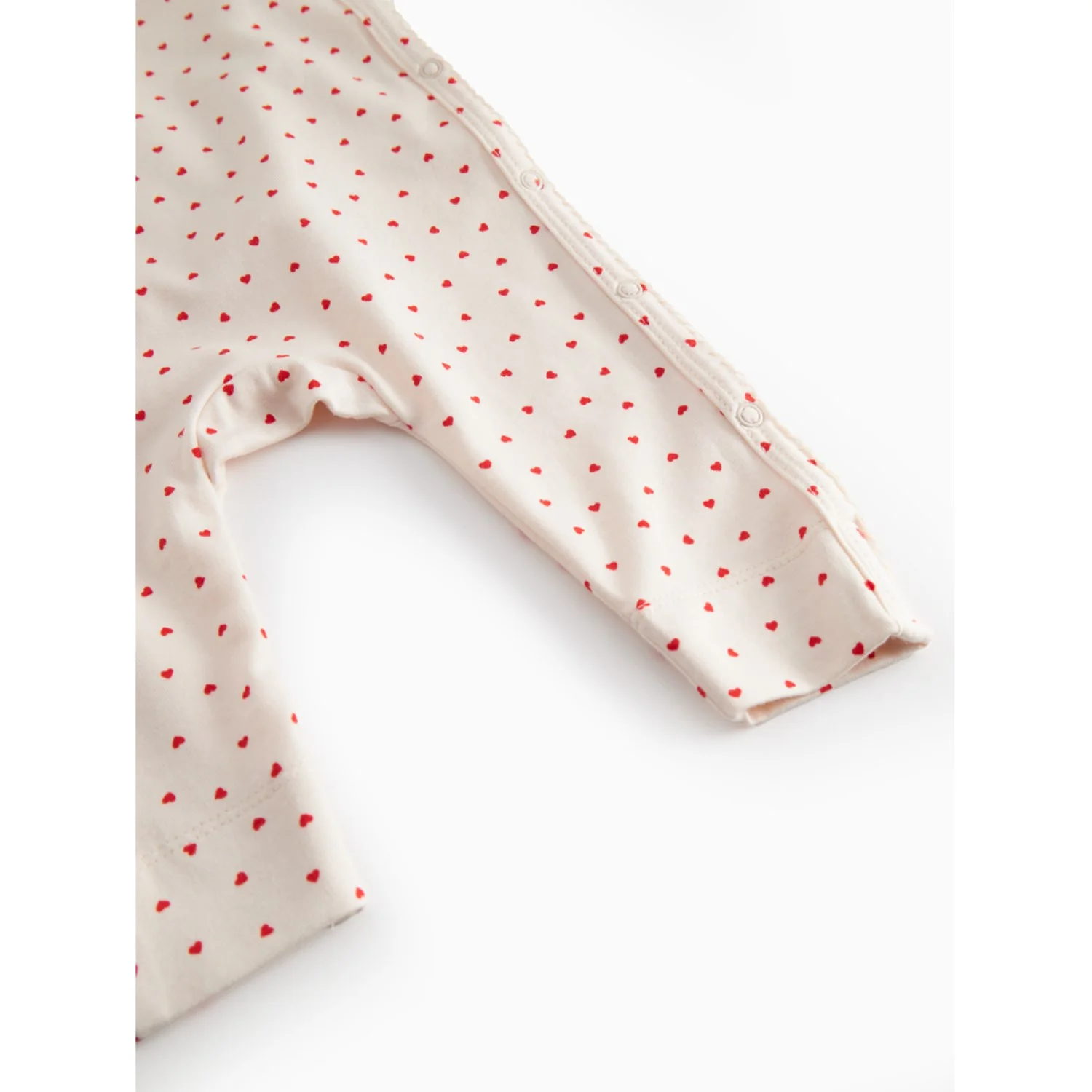 MarMar Newborn Modal Smooth Print Happy Hearts Rula Onesie - Image 3