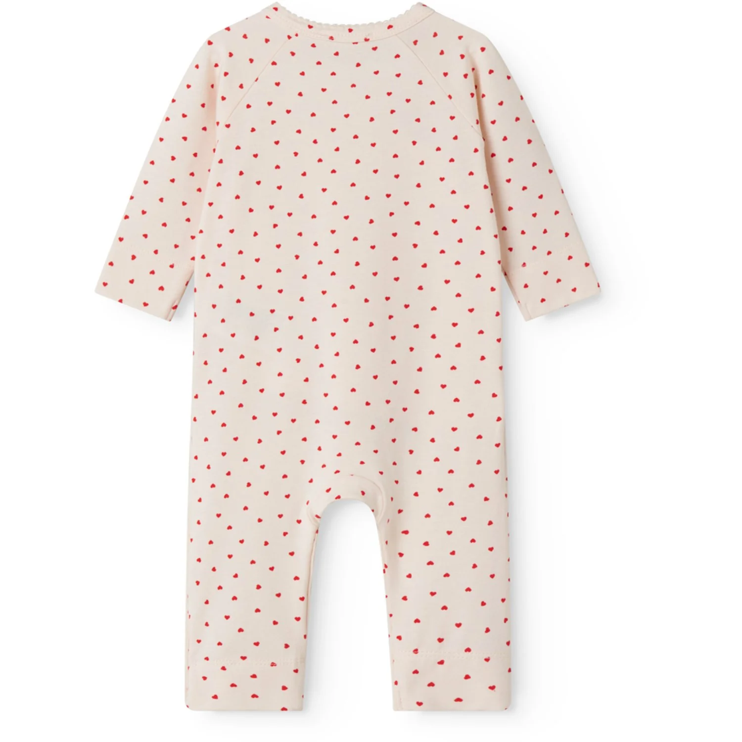 MarMar Newborn Modal Smooth Print Happy Hearts Rula Onesie - Image 4