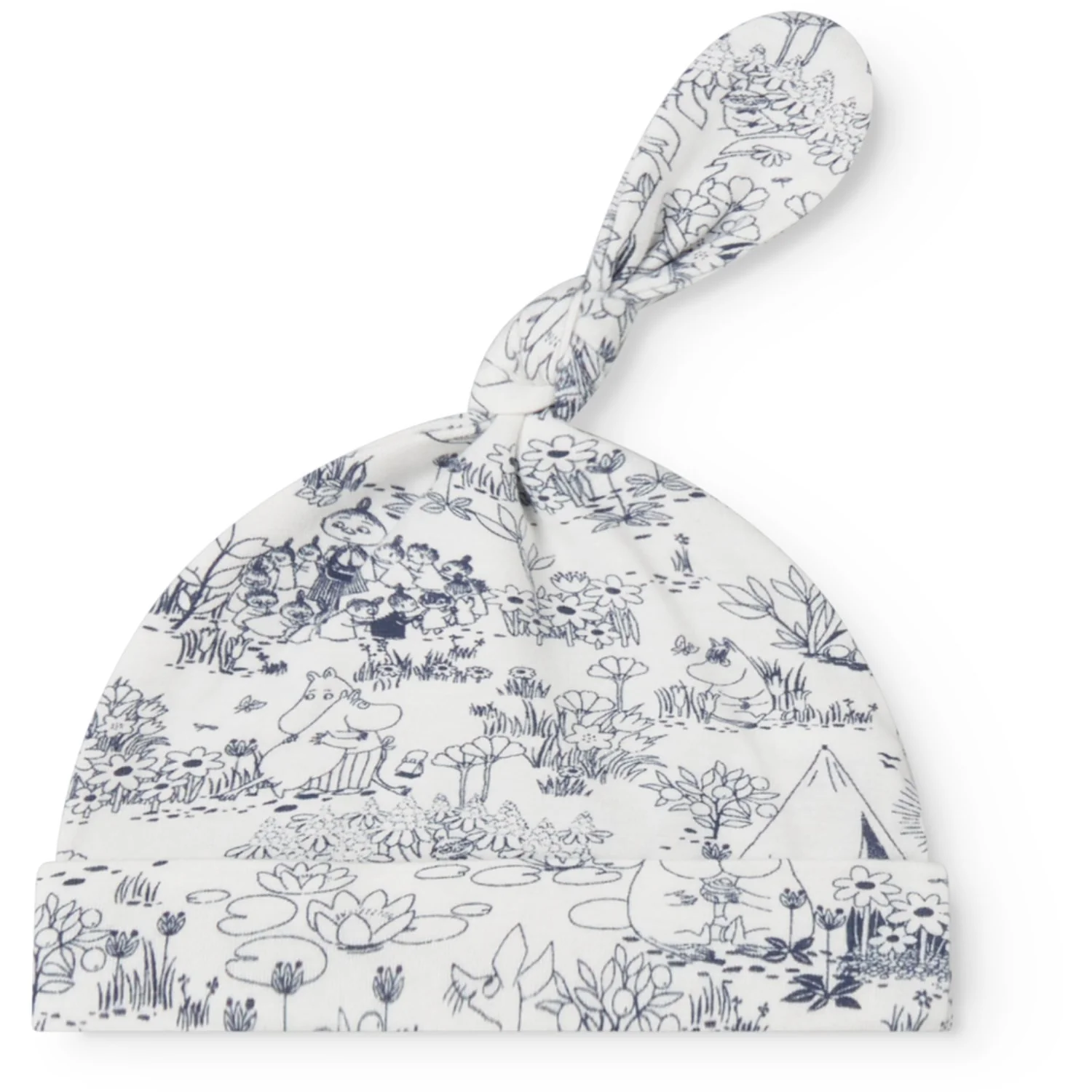 MarMar Newborn Modal Smooth Print Moominvalley Aiki Hat - Image 4