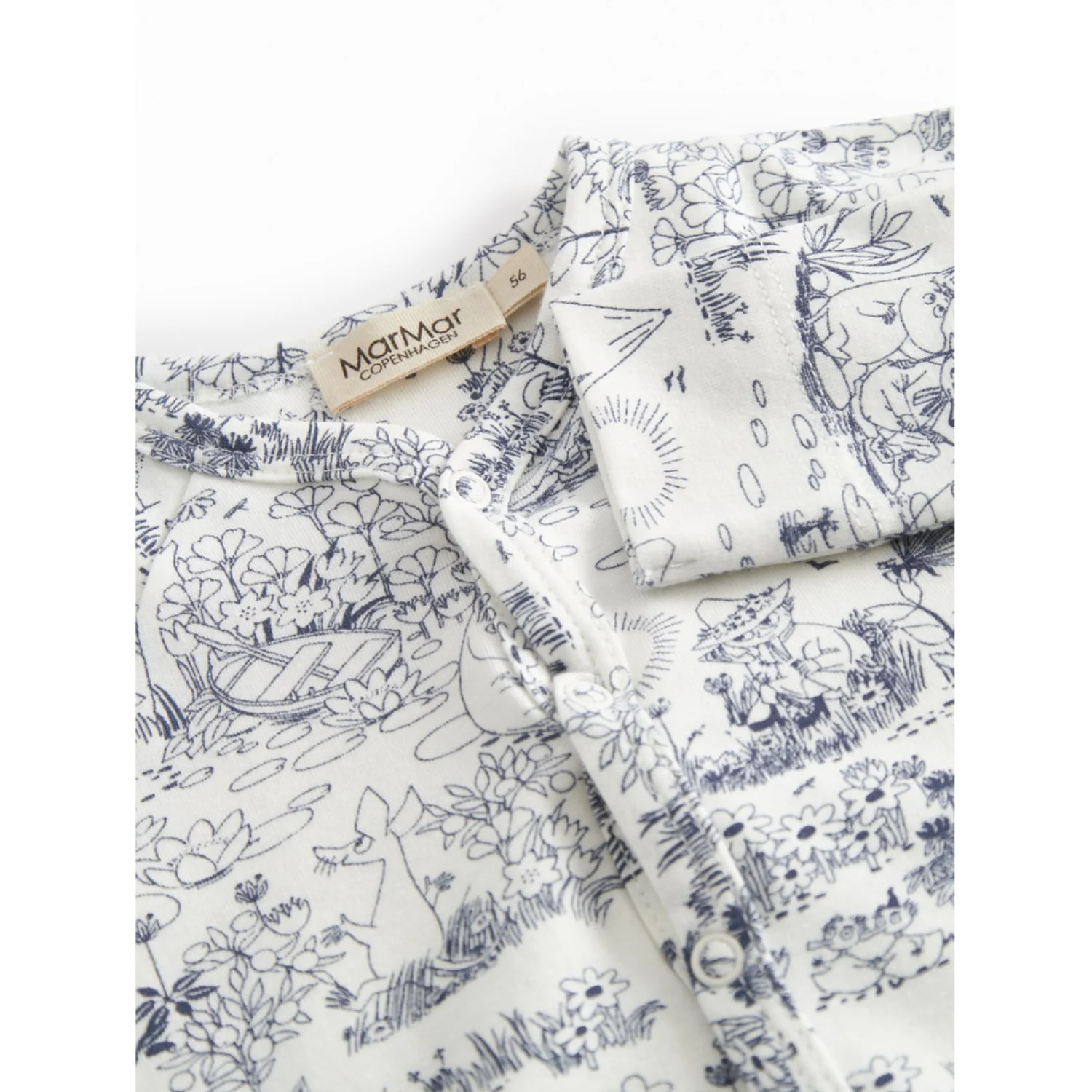 MarMar Newborn Modal Smooth Print Moominvalley Renas Onesie - Image 2