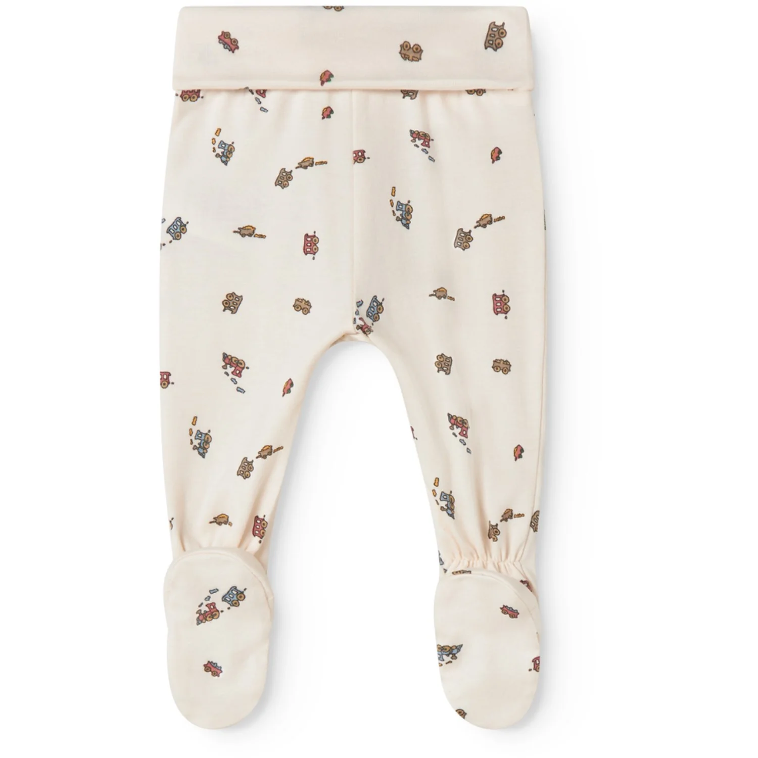 MarMar Newborn Modal Smooth Print Trains Pixa Pants - Image 4