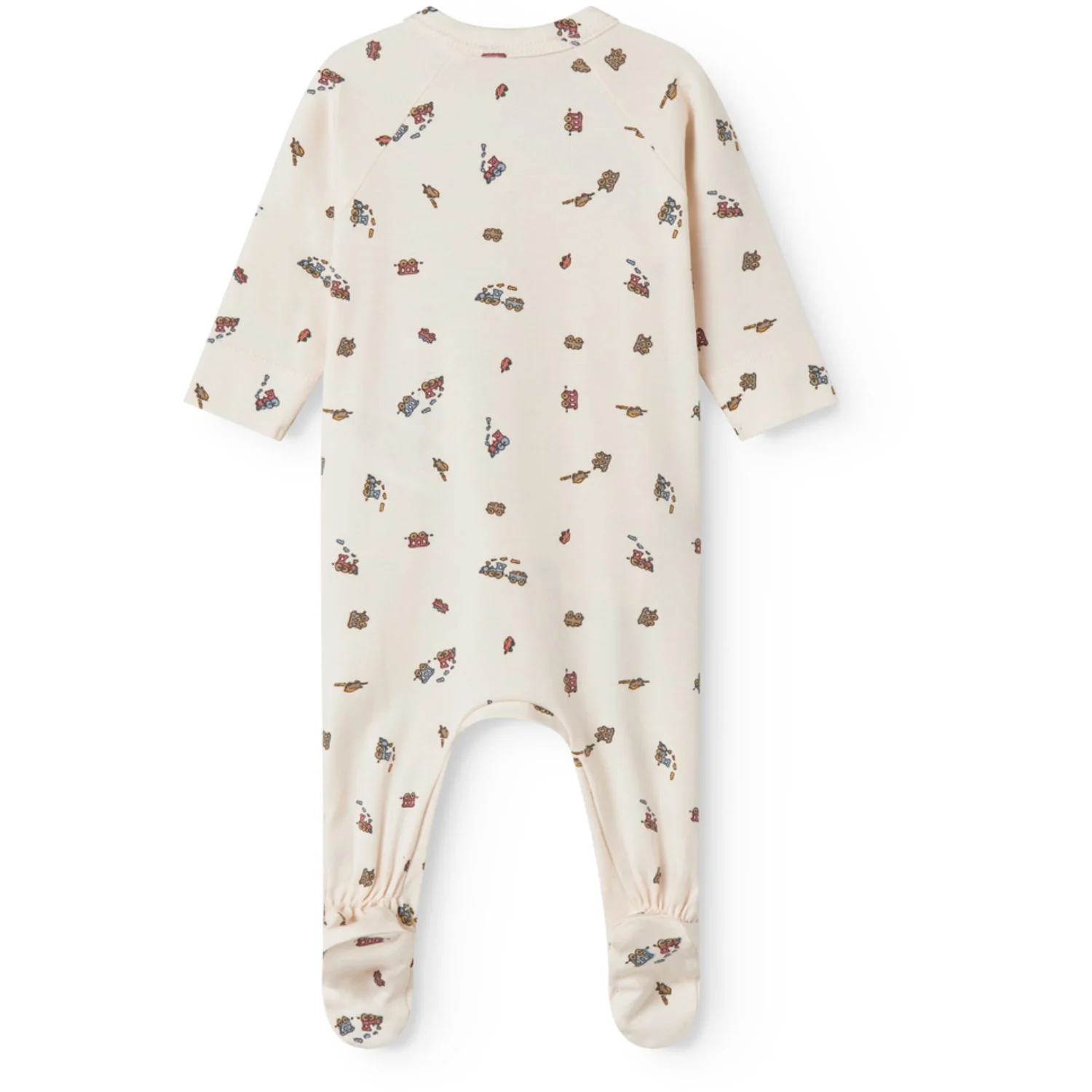 MarMar Newborn Modal Smooth Print Trains Rubello Onesie - Image 5