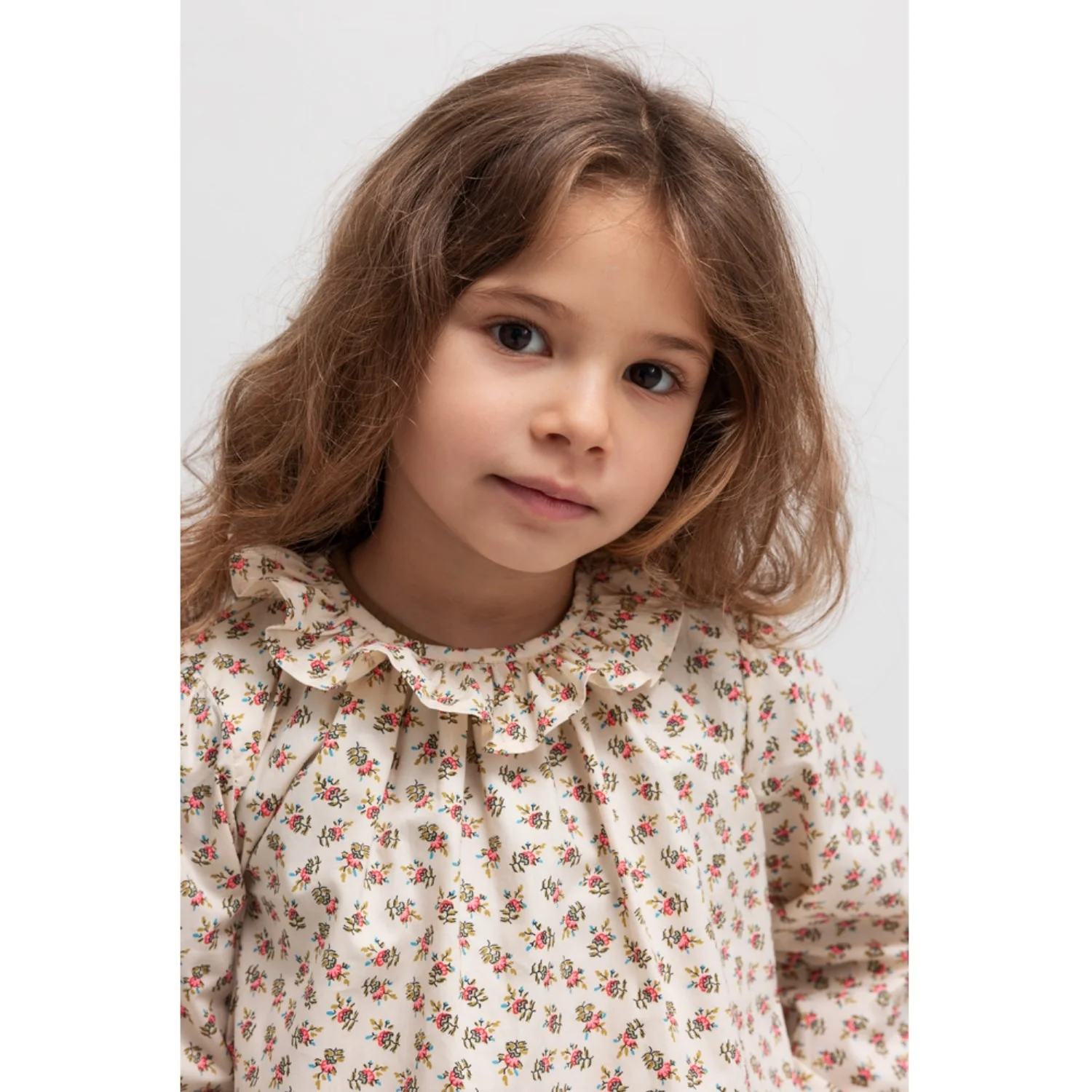MarMar Poplin Japanese Flower Talsa LS Blouse - Image 2