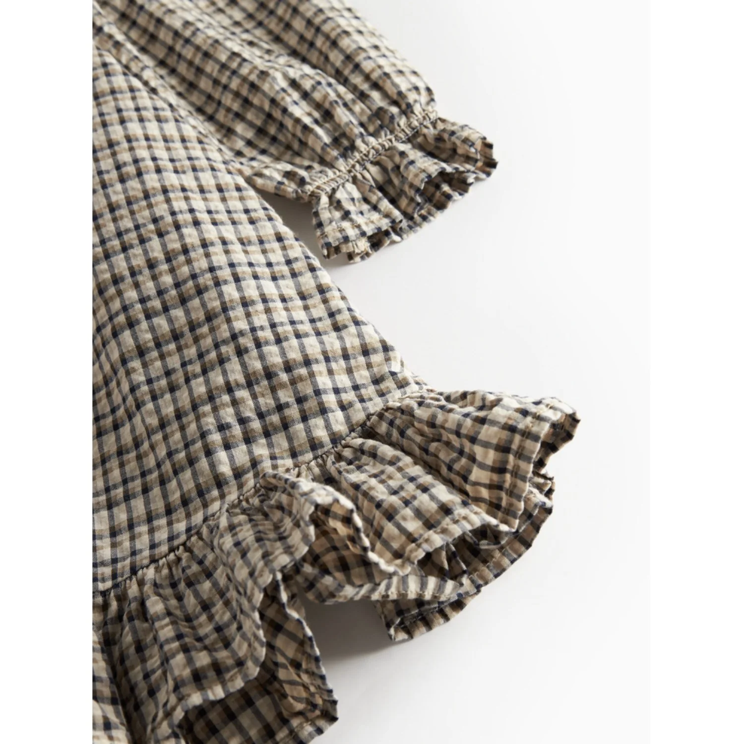 MarMar Seersucker Check Pilot Navy Check Dalina Dress - Image 5