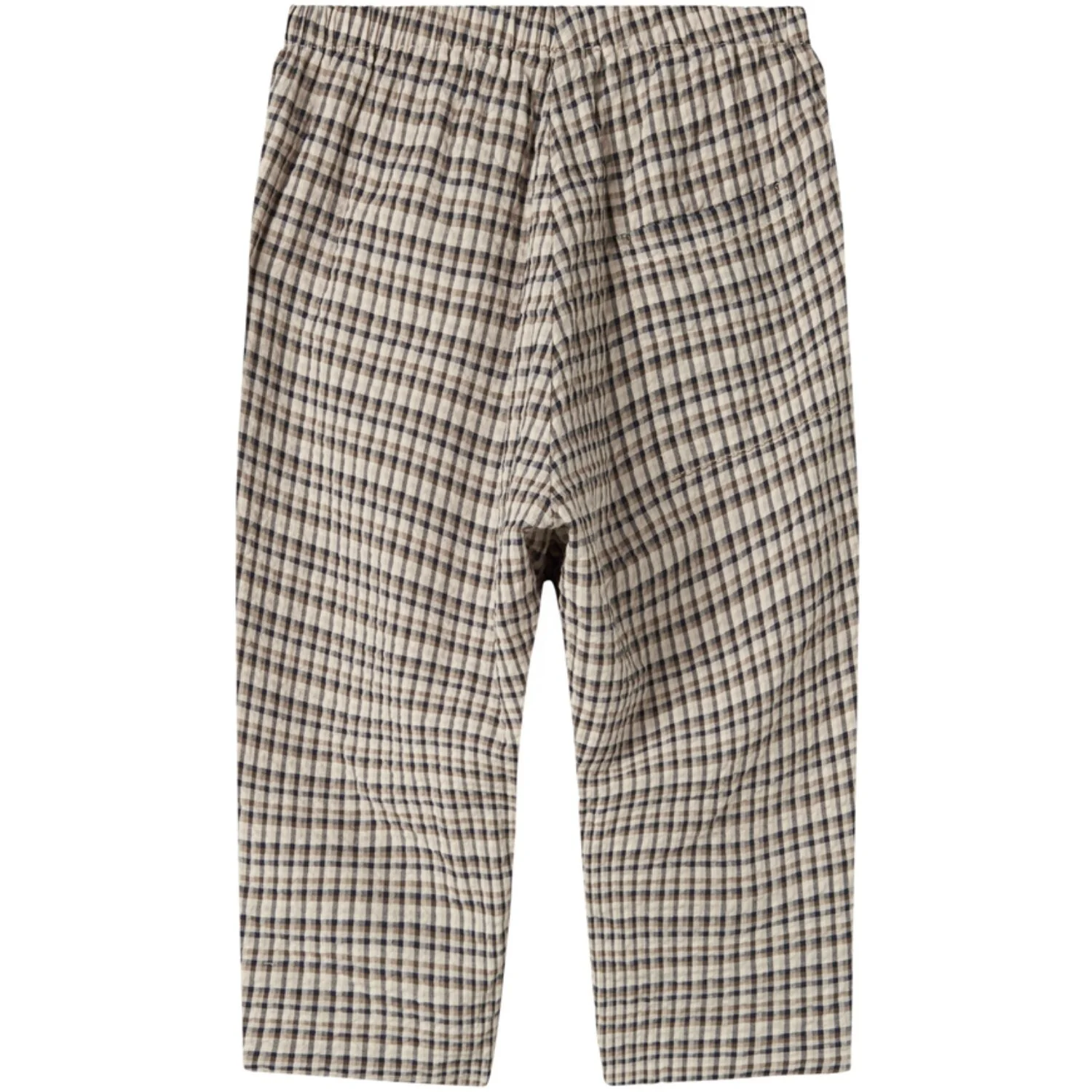 MarMar Seersucker Check Pilot Navy Check Palle Pants - Image 5