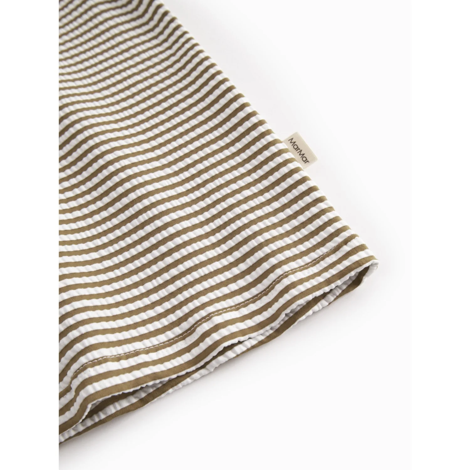 MarMar Seersucker Swim Dark Bronze Stripe Swean Tee - Image 4