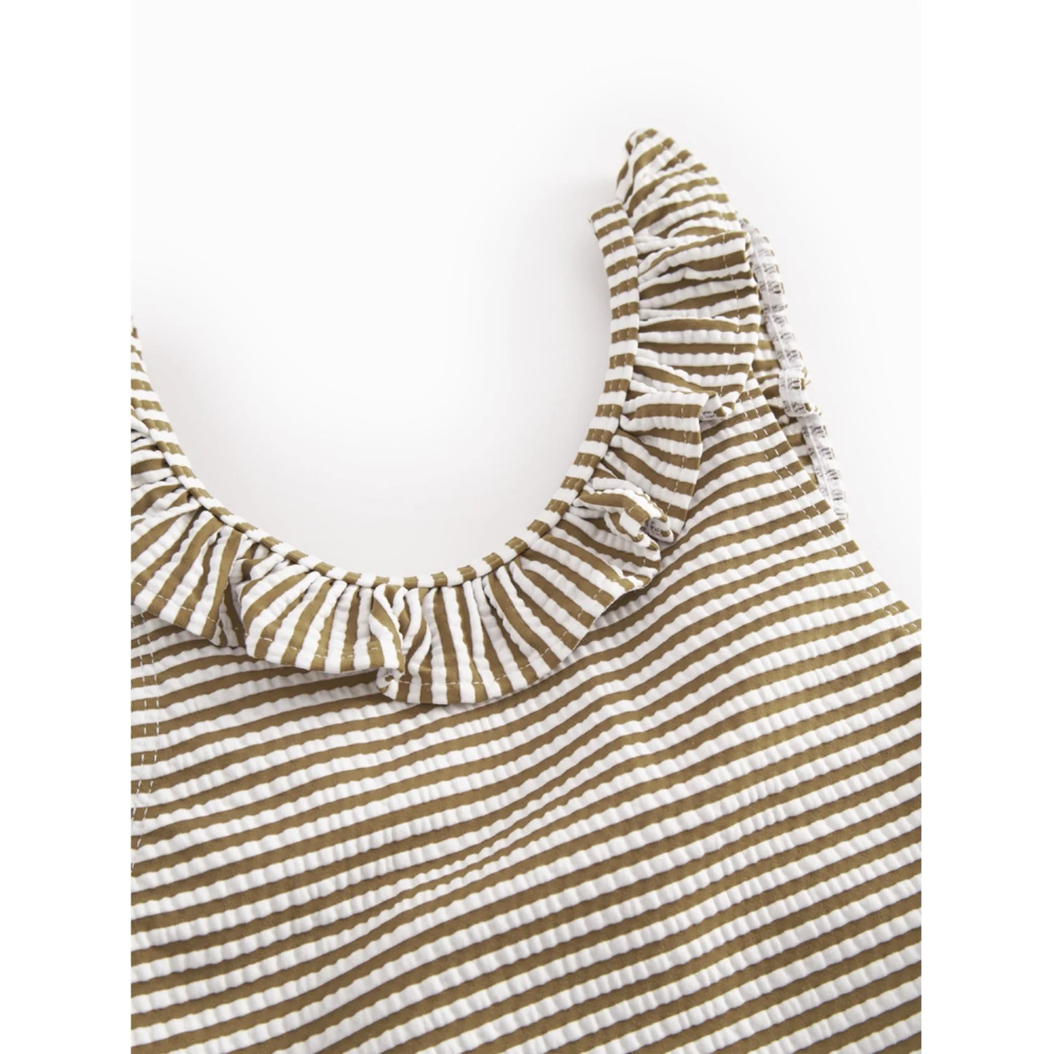 MarMar Seersucker Swim Dark Bronze Stripe Swilla Bathing Suit - Image 4