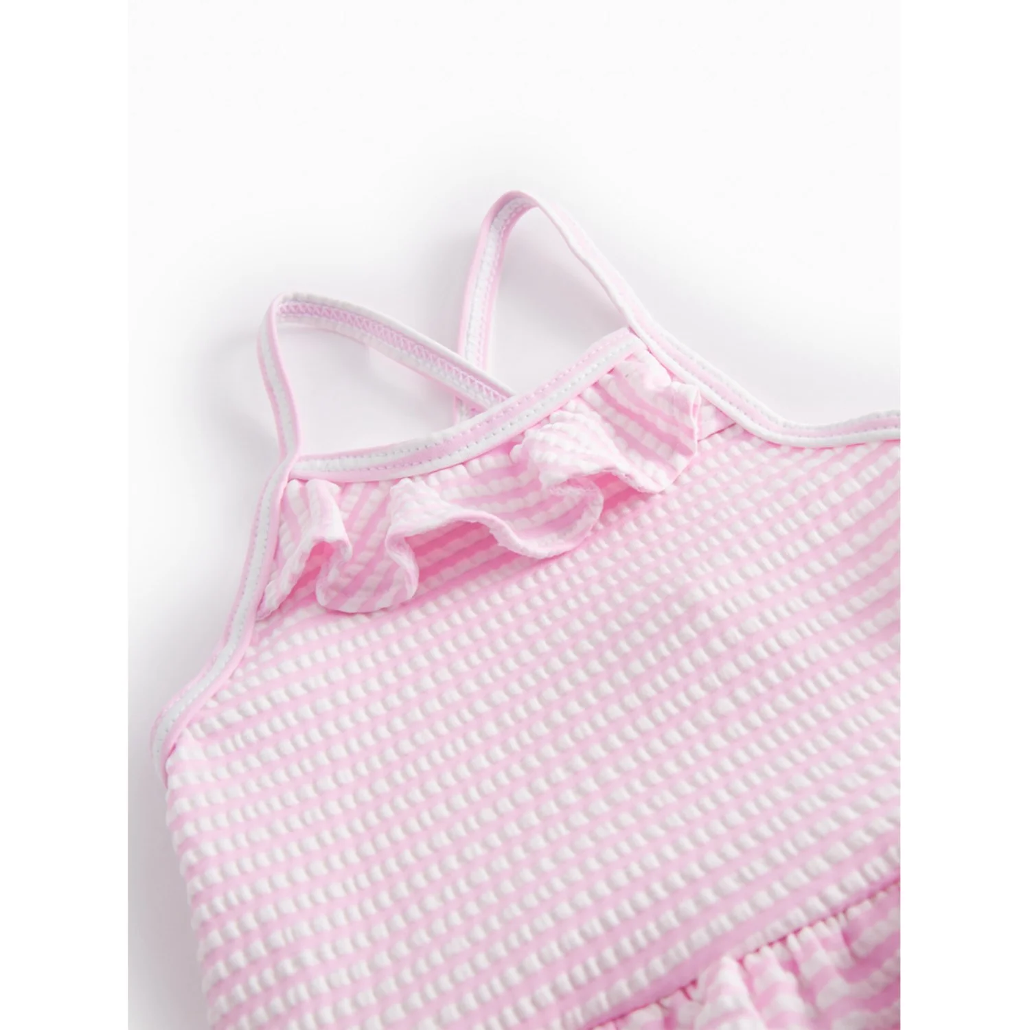 MarMar Seersucker Swim Pink Stripe Swinnie Bathing Suit - Image 3