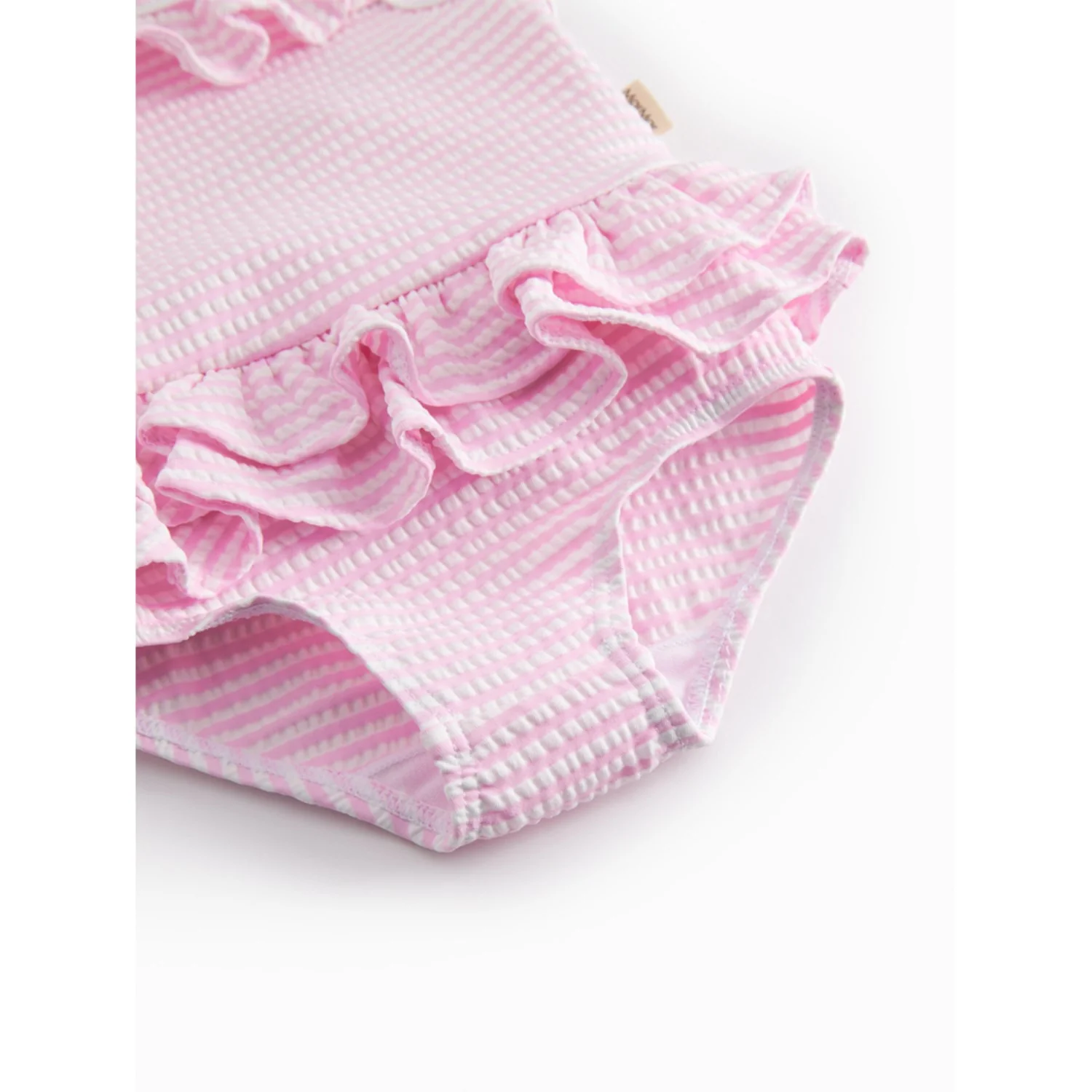 MarMar Seersucker Swim Pink Stripe Swinnie Bathing Suit - Image 4