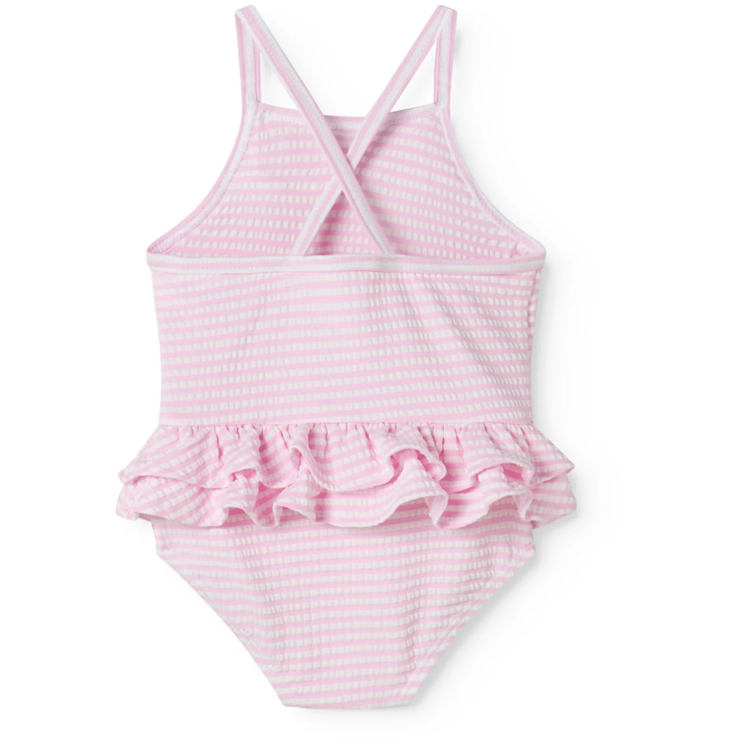 MarMar Seersucker Swim Pink Stripe Swinnie Bathing Suit - Image 5